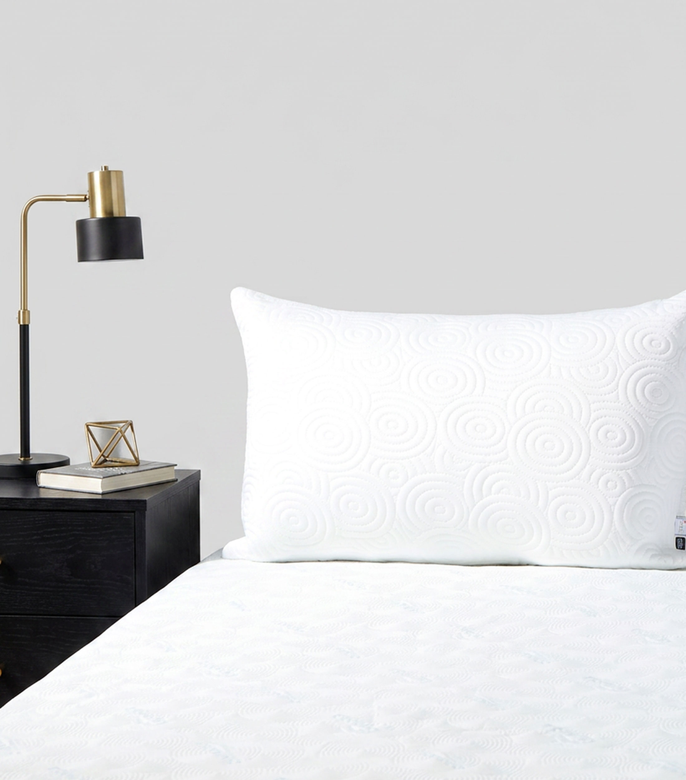 Almohada King Size Down Alternative especializado Dual Comfort blanco