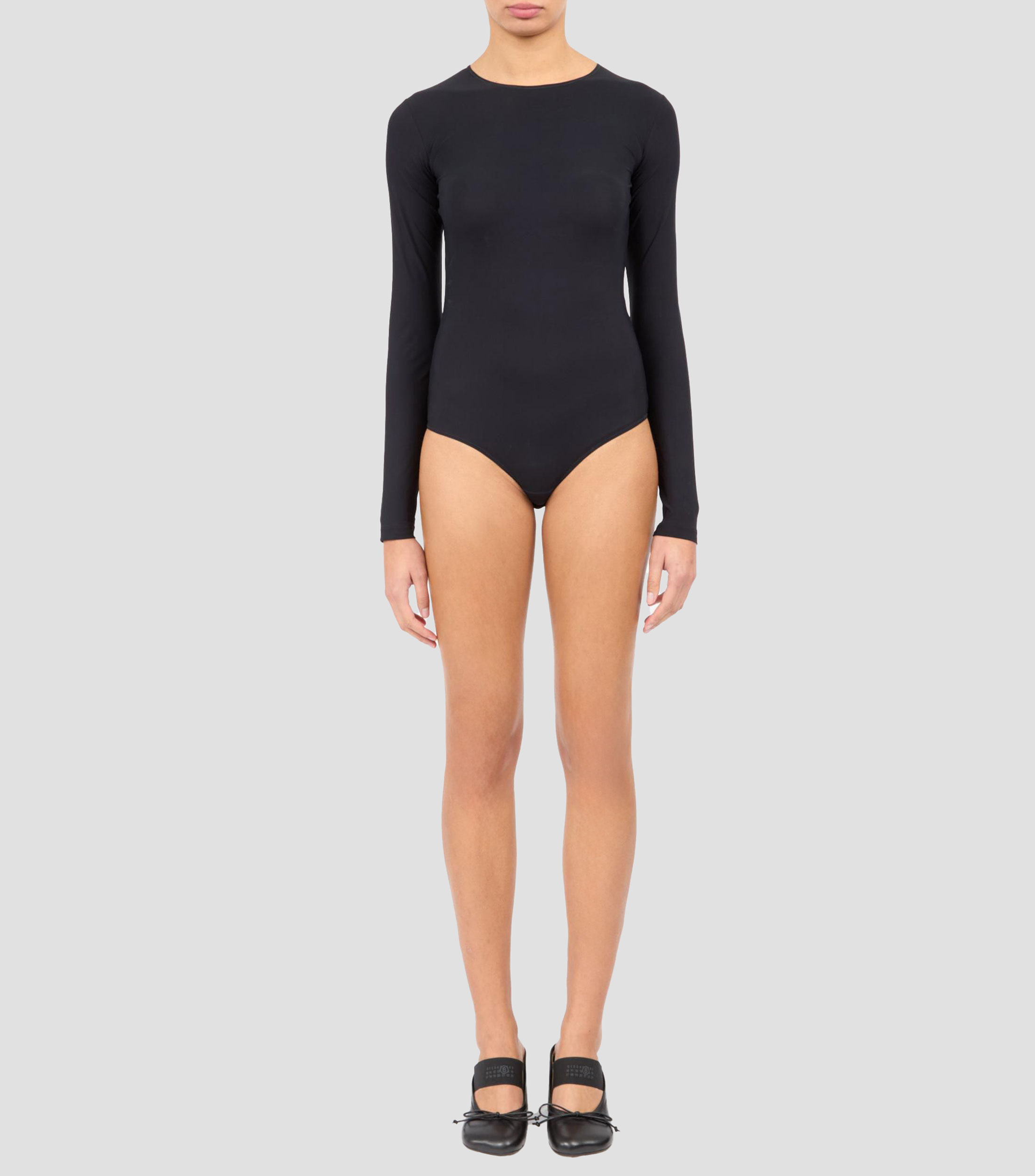 Body cuello redondo de manga larga Mujer