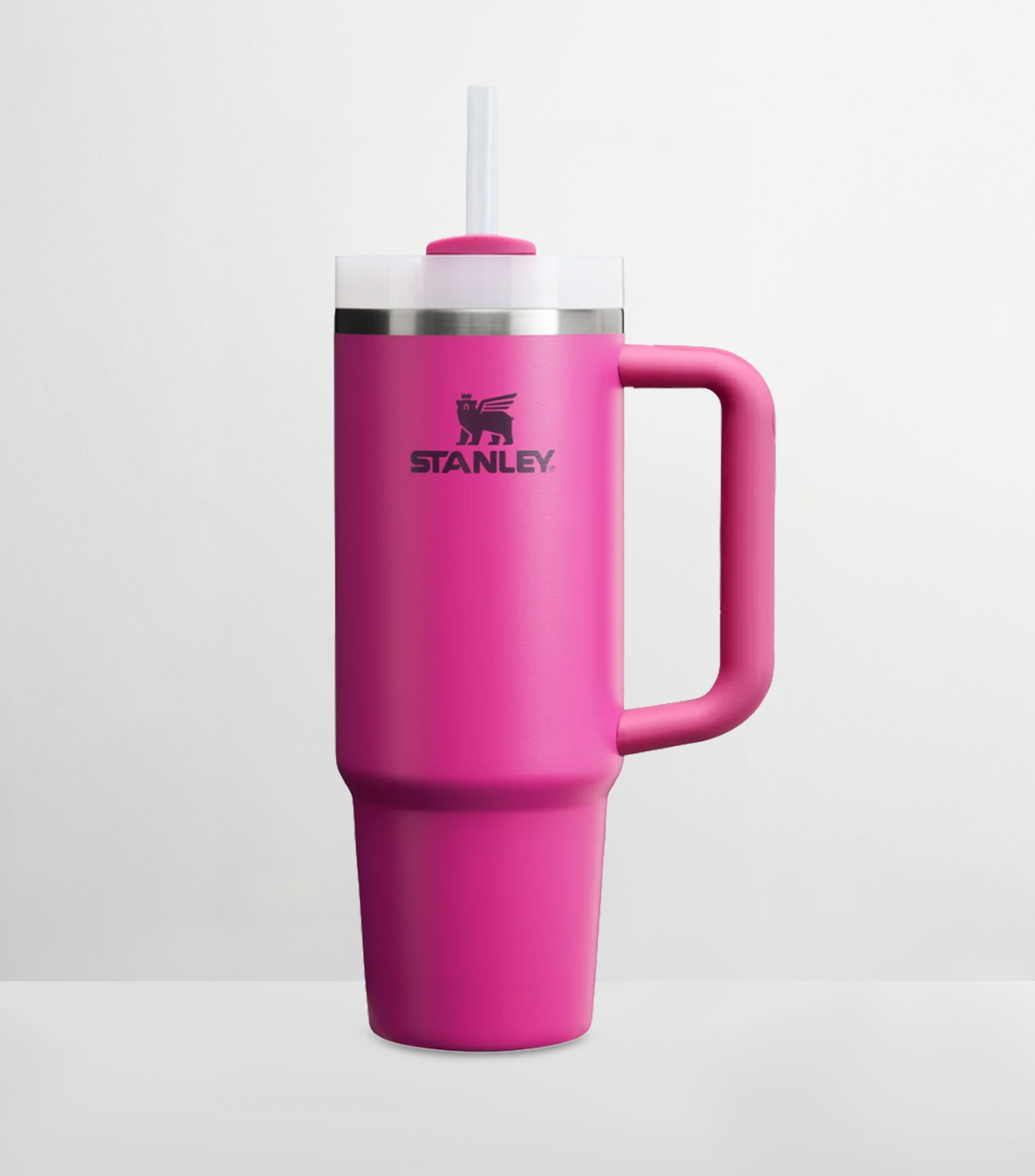 Termo Stanley Quencher Fucsia Acero Inoxidable con Popote, 887 ml
