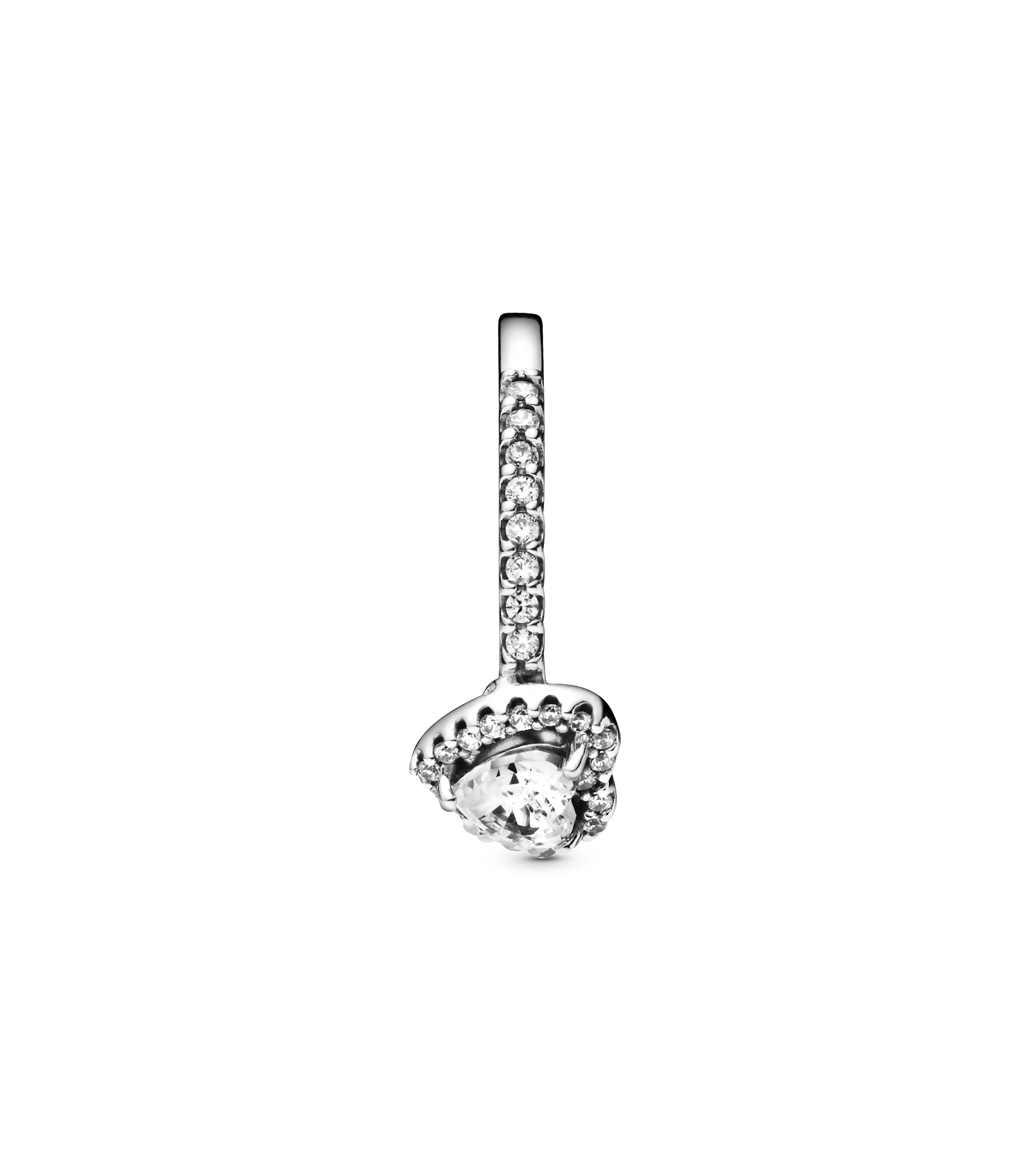 Anillo en plata Elevated Heart Unisex