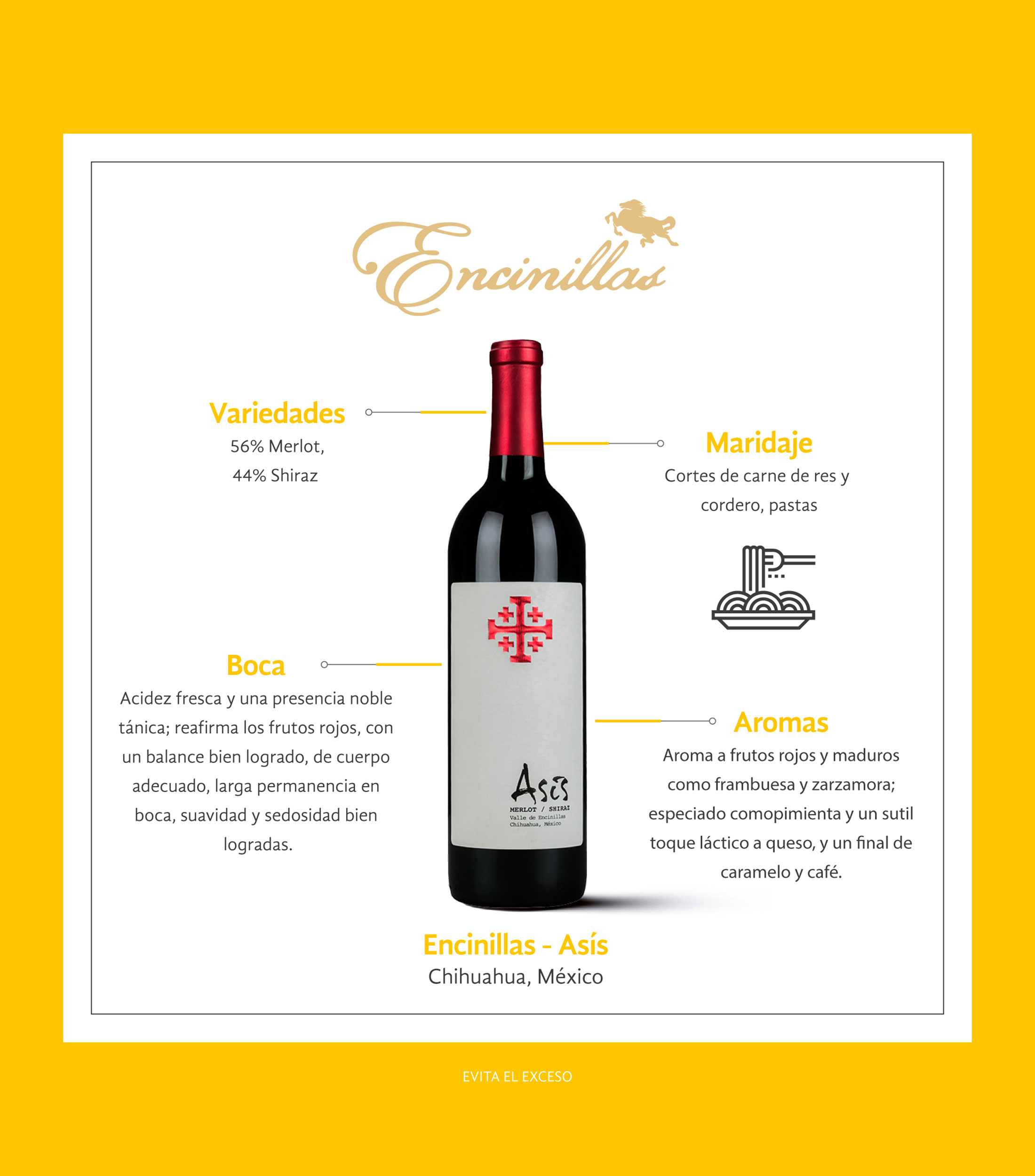 Vino tinto ensamble Asis, México 750 ml