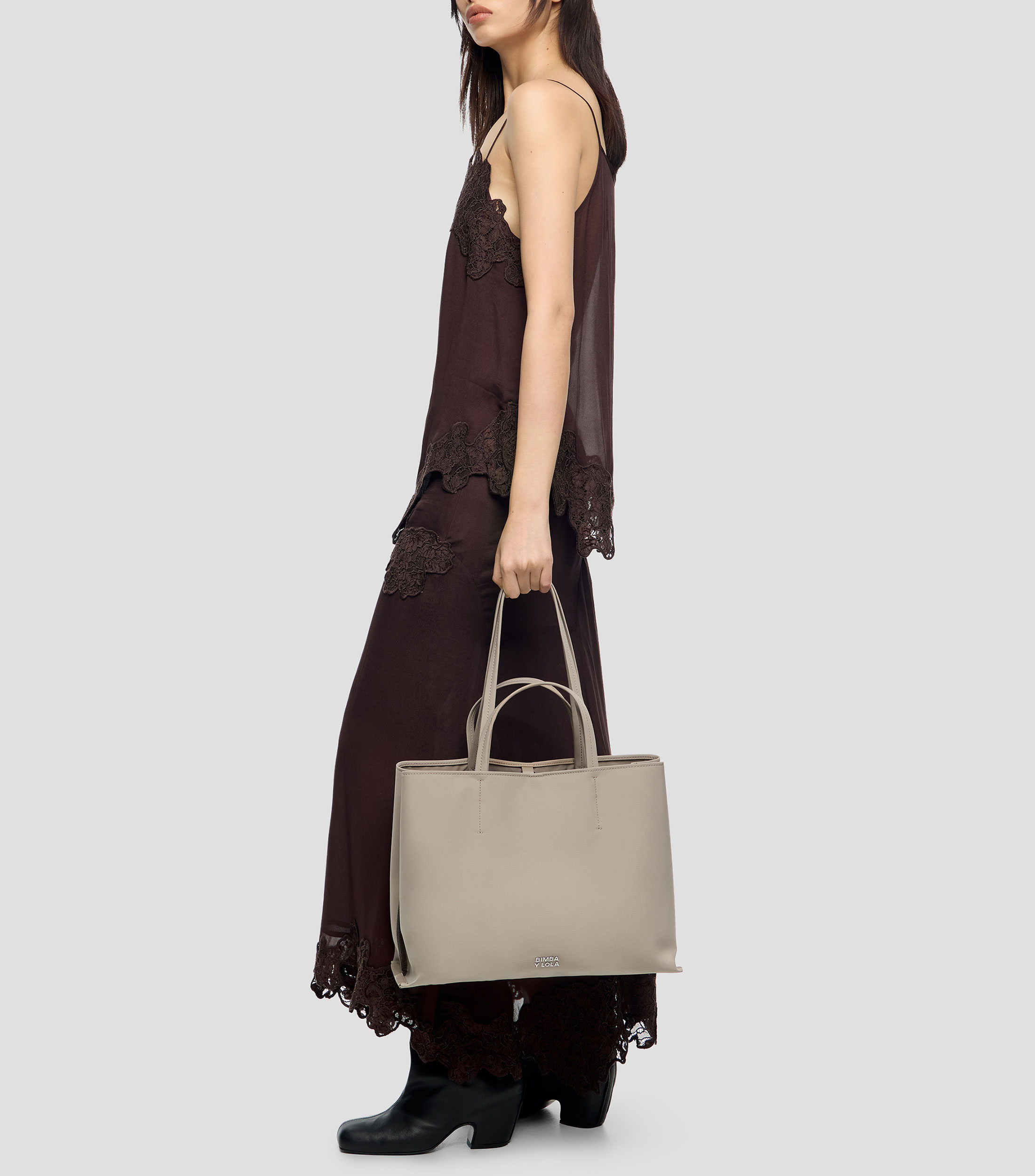 Bolsa tote Chihuahua grande nylon piedra Mujer