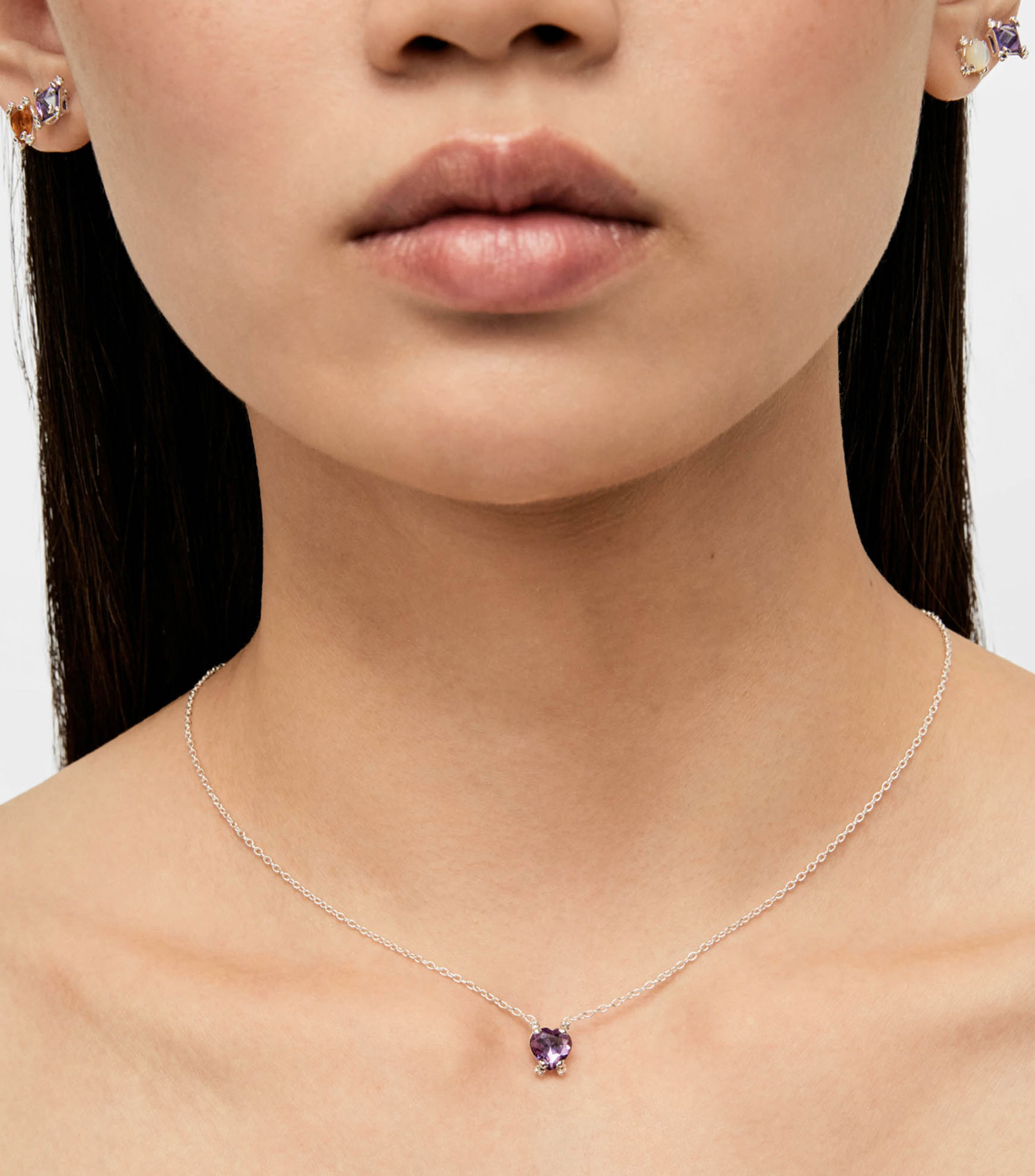 Collar en Plata .925 Color Pills con Amatista Mujer