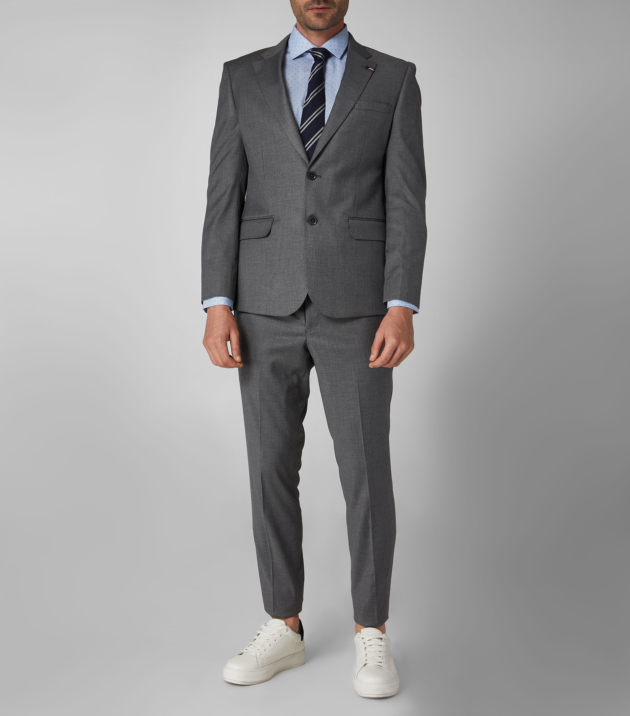 Zapatos Color De Camisa Para Traje Gris Oxford Oxford