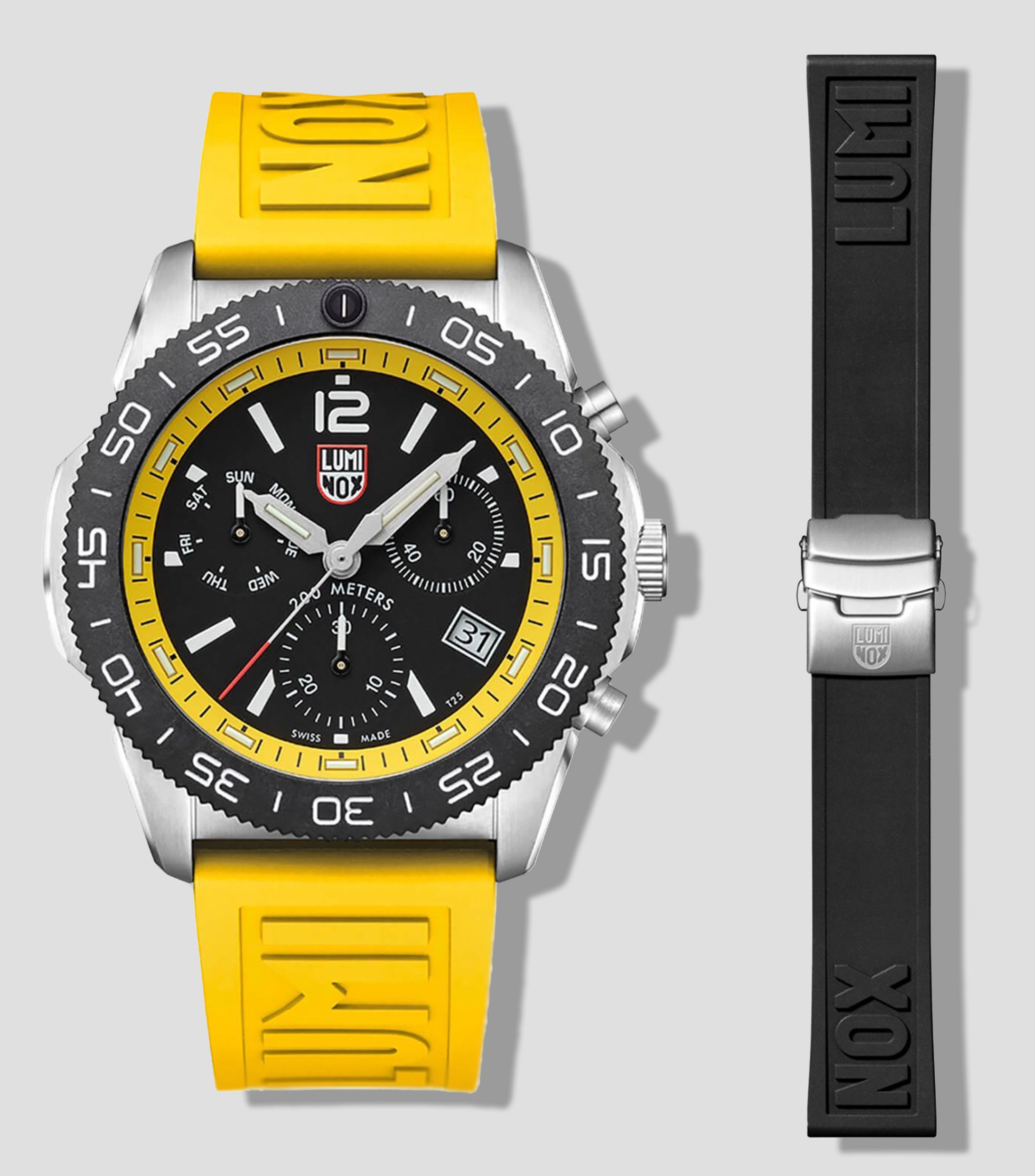 Reloj para Hombre Pacific Diver Chronograph Deportivo, Plateado, Negro