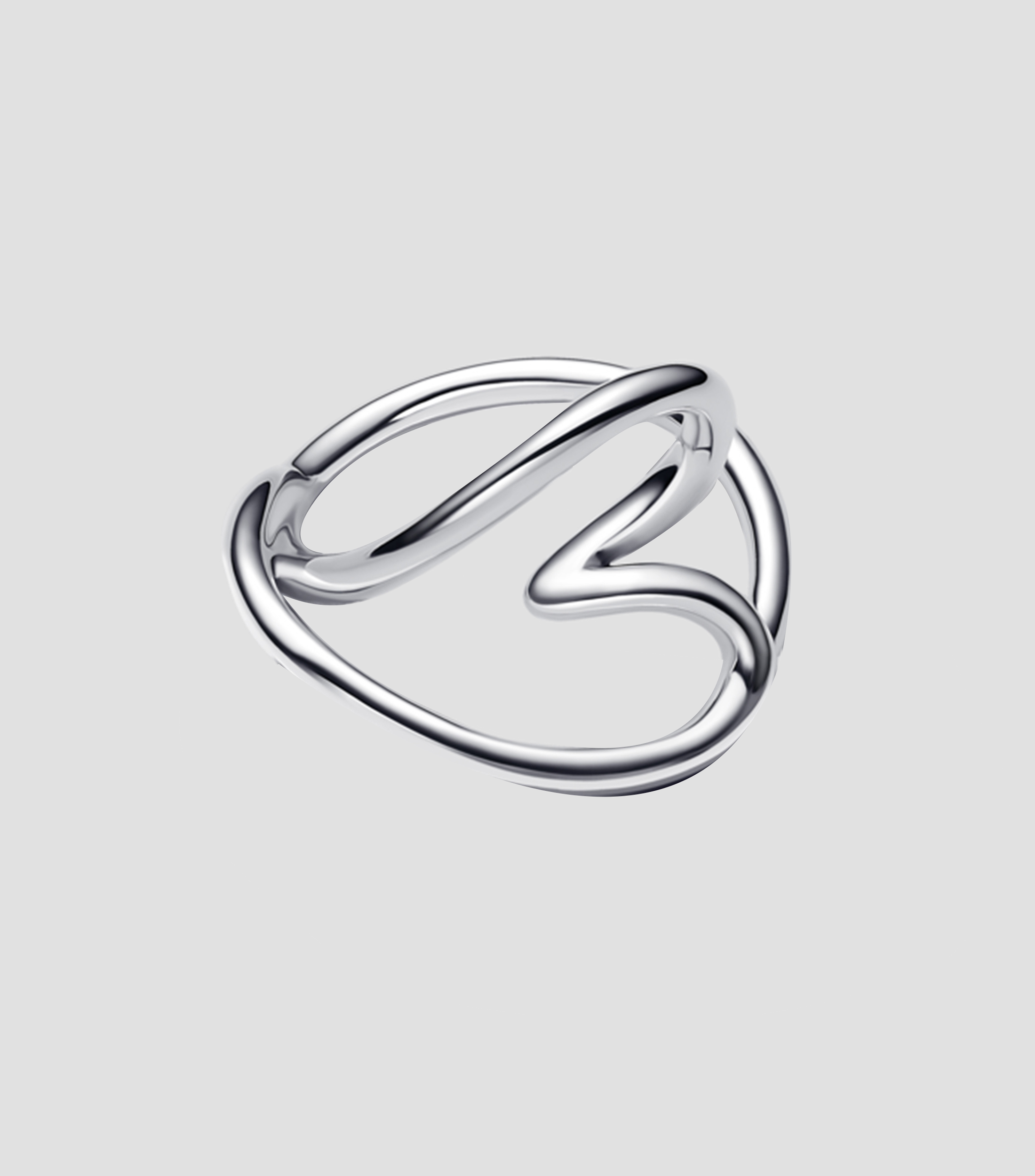 Anillo en plata corazon Mujer