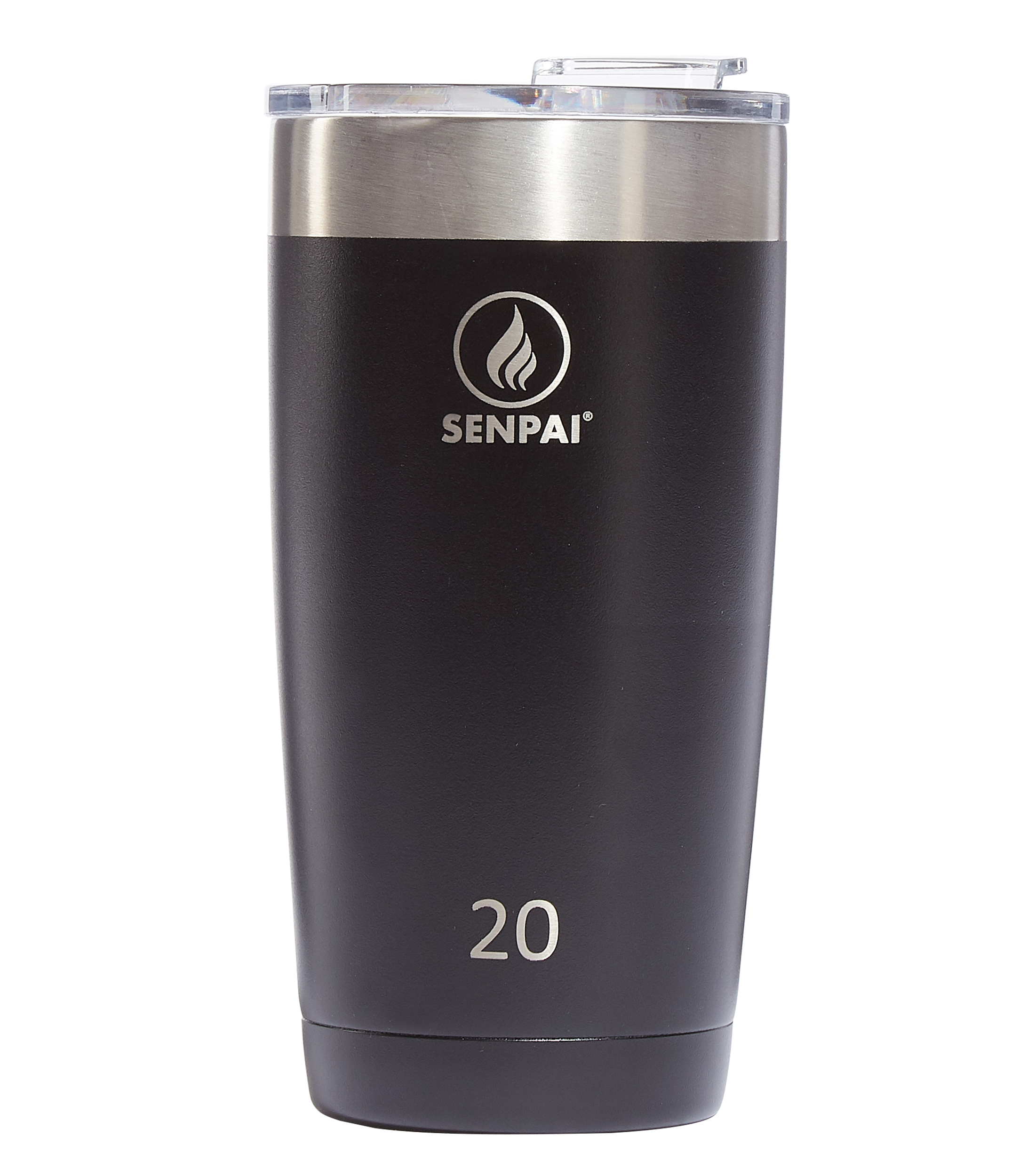 Vaso con Tapa negro