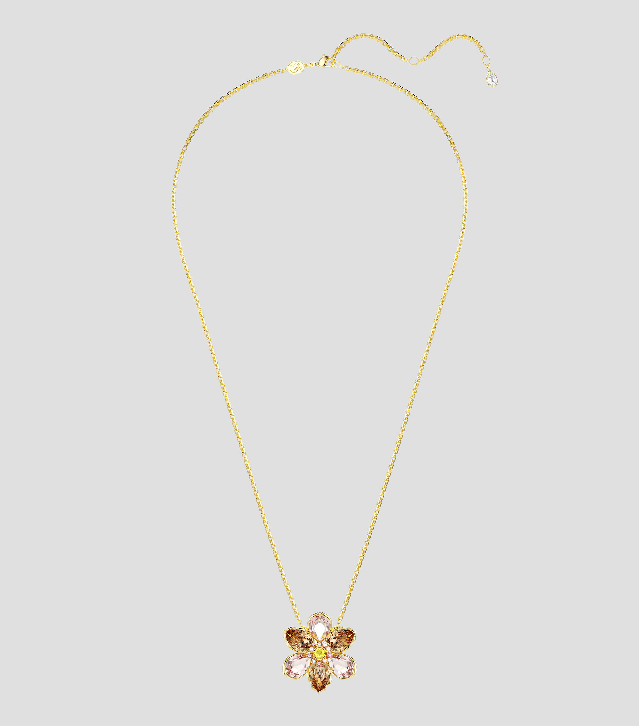 Collar Flor con cristales Unisex