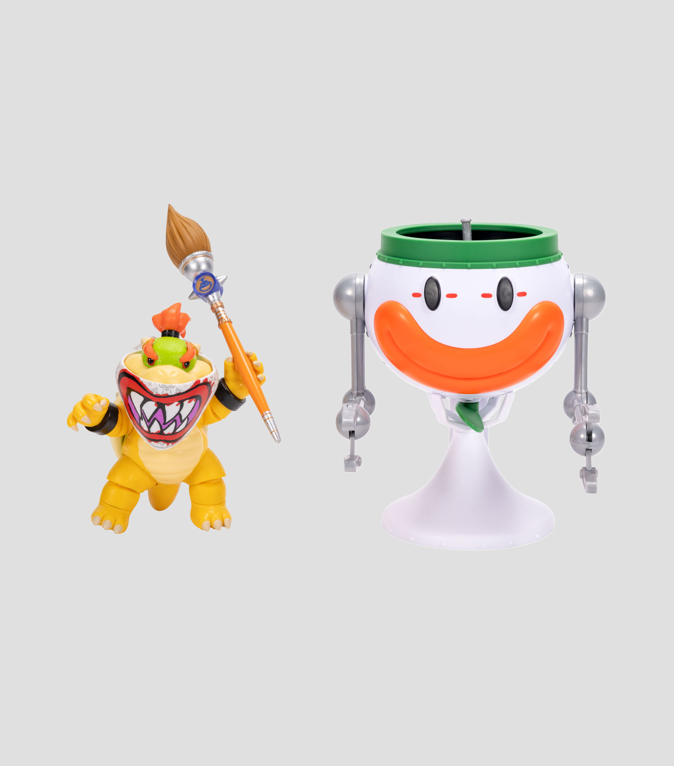 Figura de acción The Super Mario Galaxy Movie - Bowser Jr. con coche de payaso