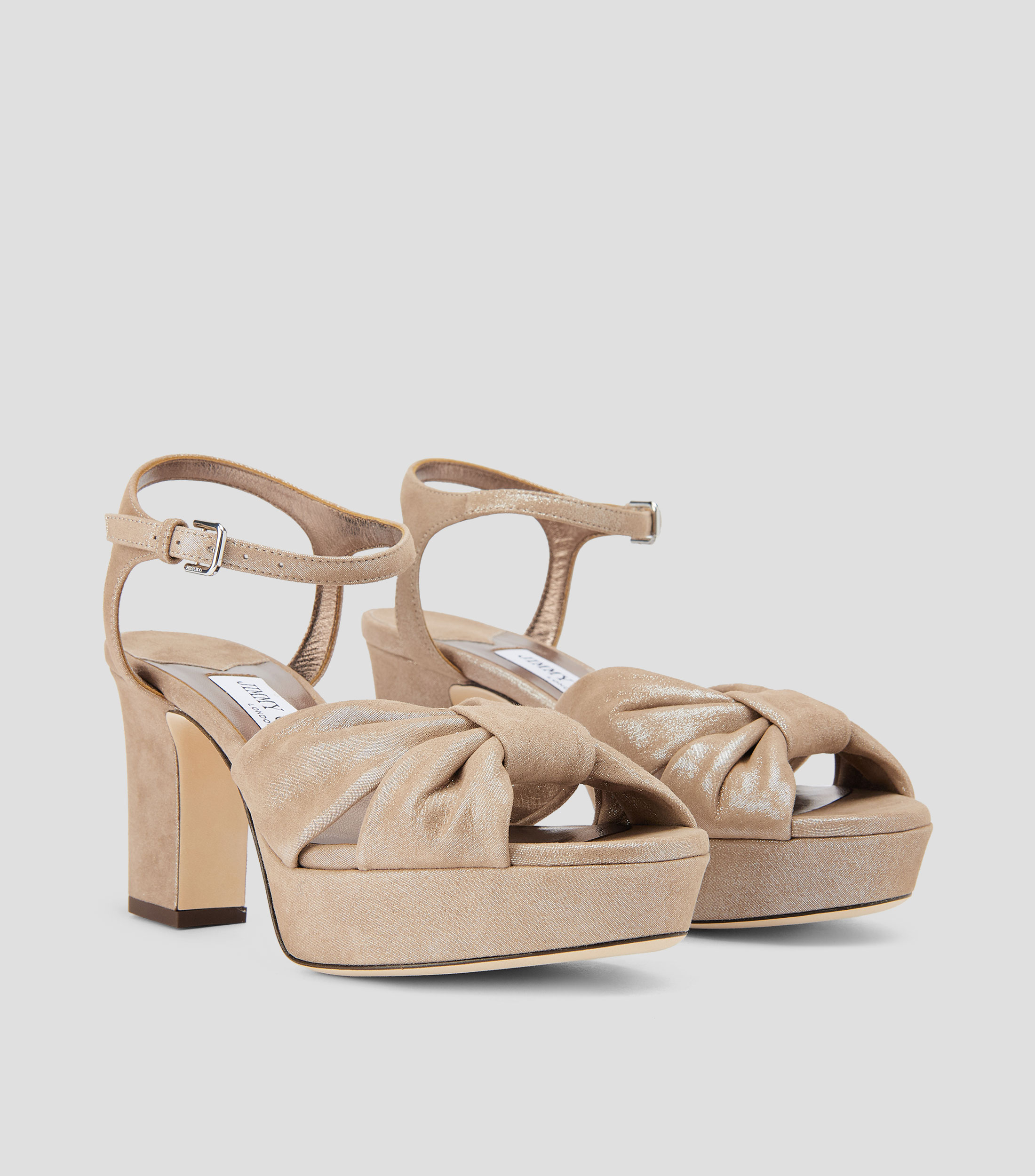 Sandalias con tacón alto ancho y plataforma Heloise Mujer
