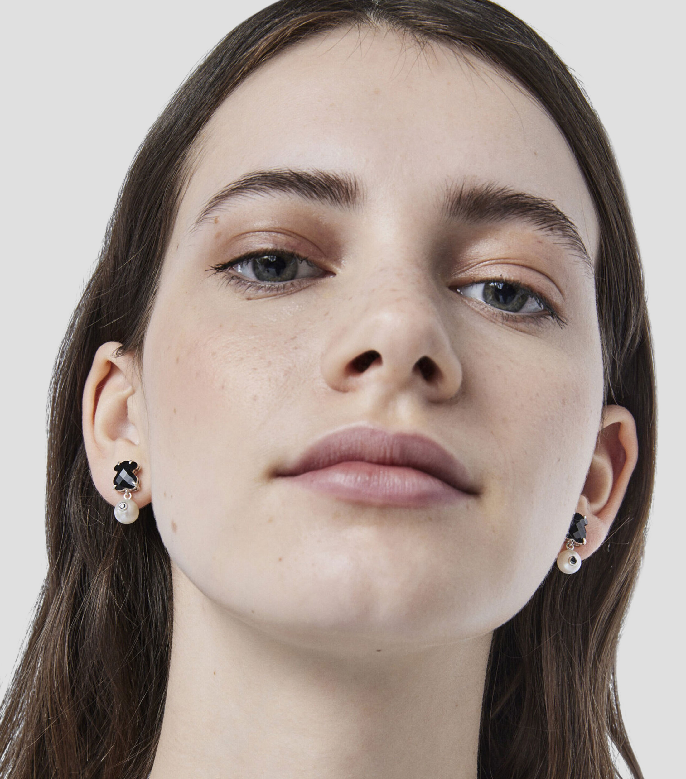 Aretes en Plata .925 Erma con gemas Mujer