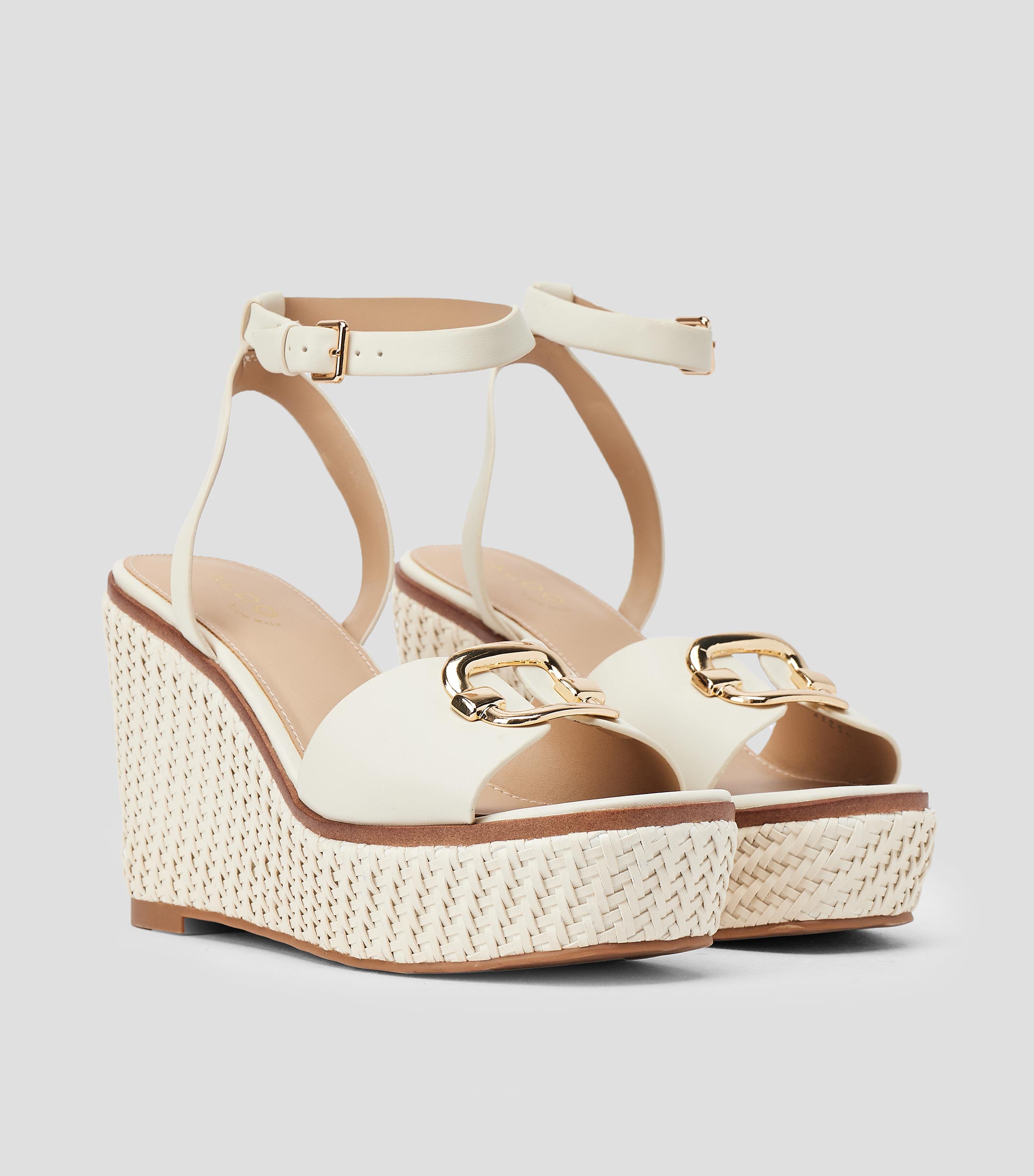 Sandalias casuales tacón alto ancho Mujer