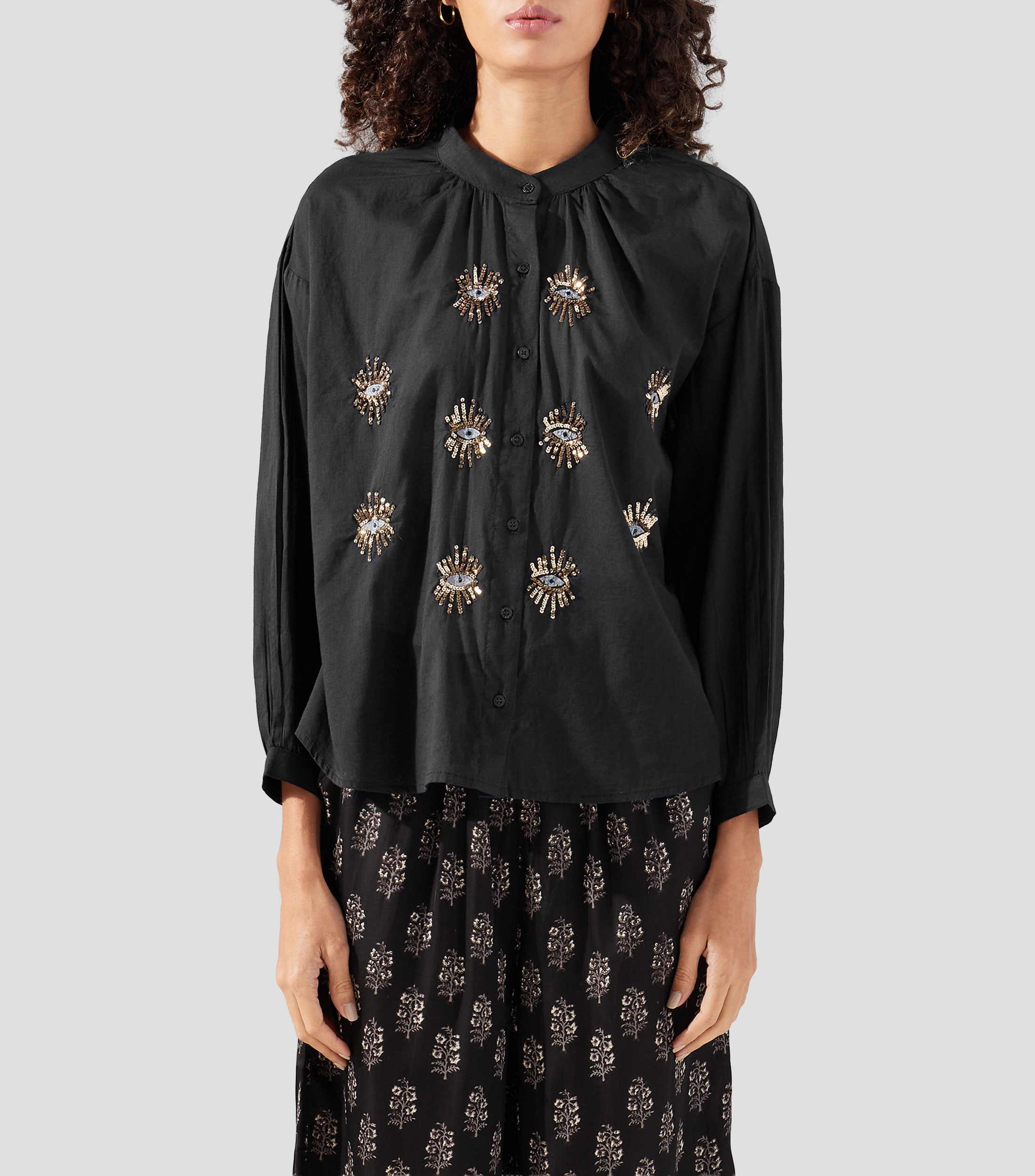 Camisa fantasía manga larga Mujer