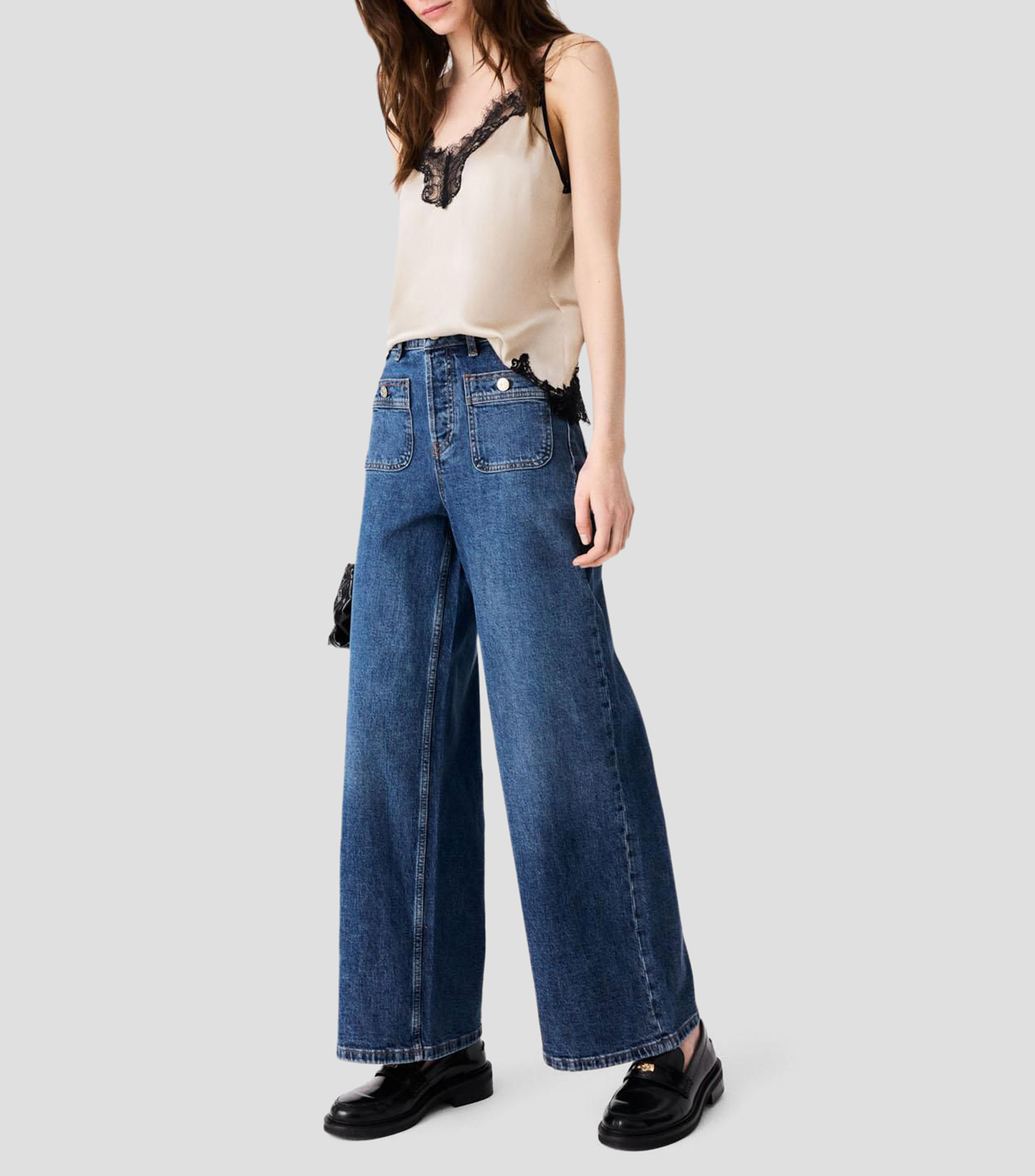 Jeans 126Prairo Paperbag Mujer