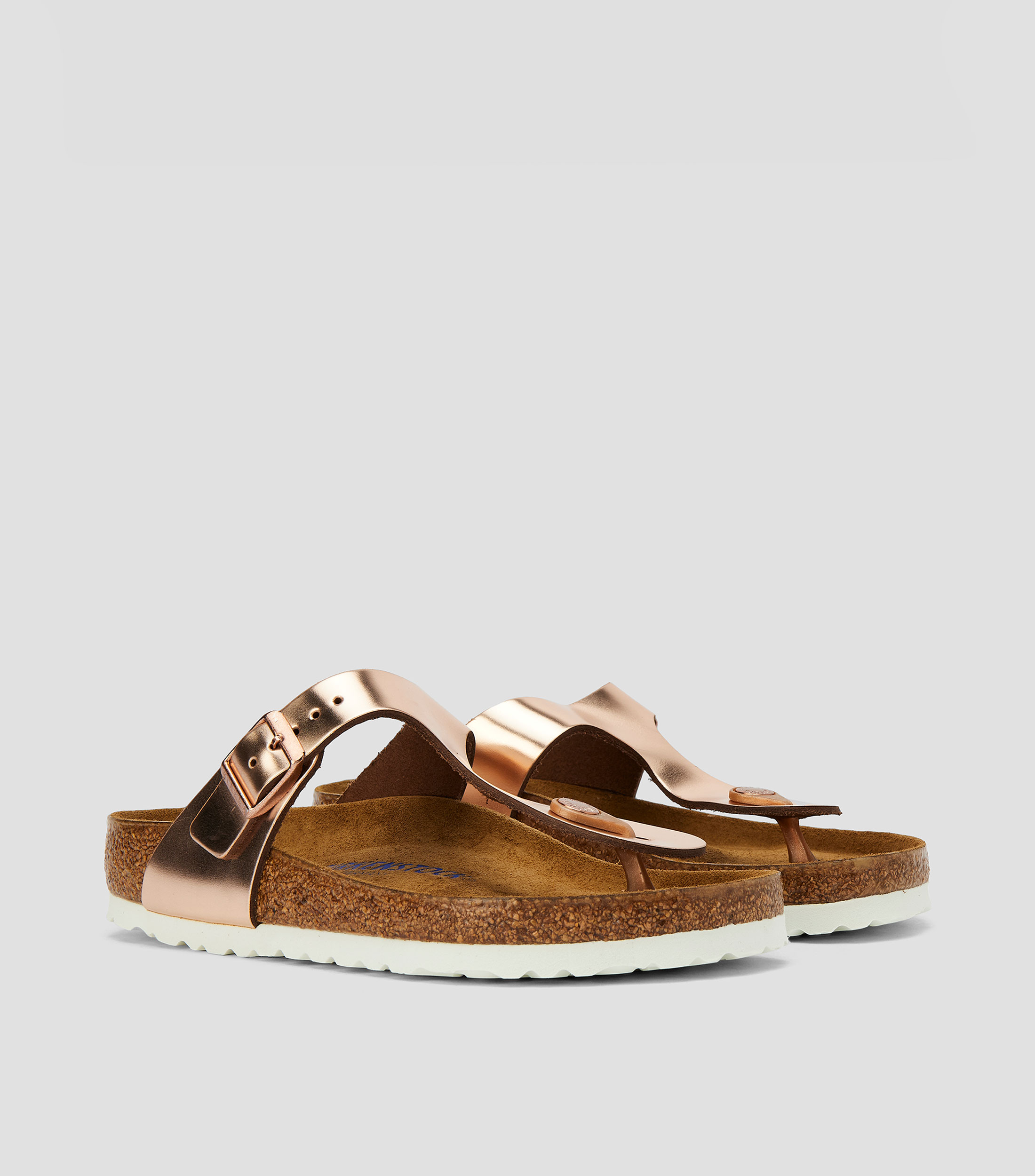 Sandalias pata de gallo Gizeh BS en piel Mujer