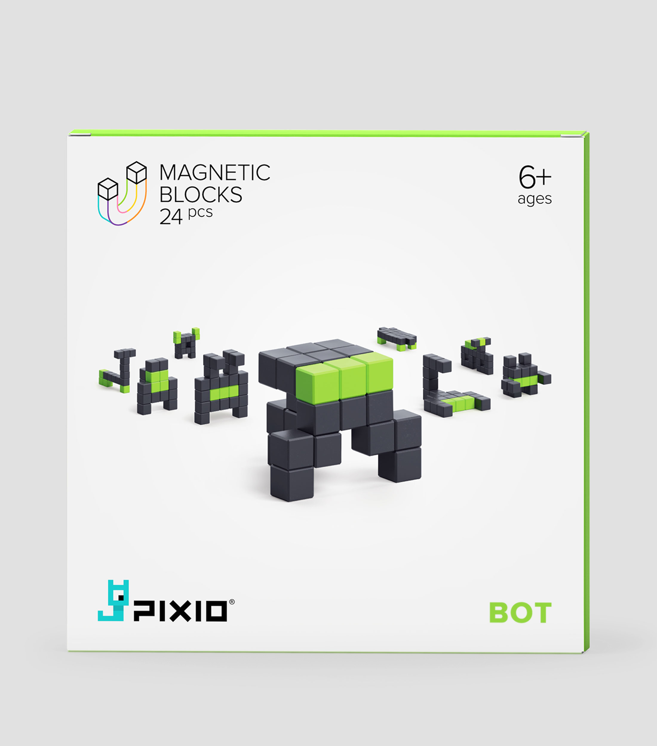 Playset Magnetic Blocks, Bot