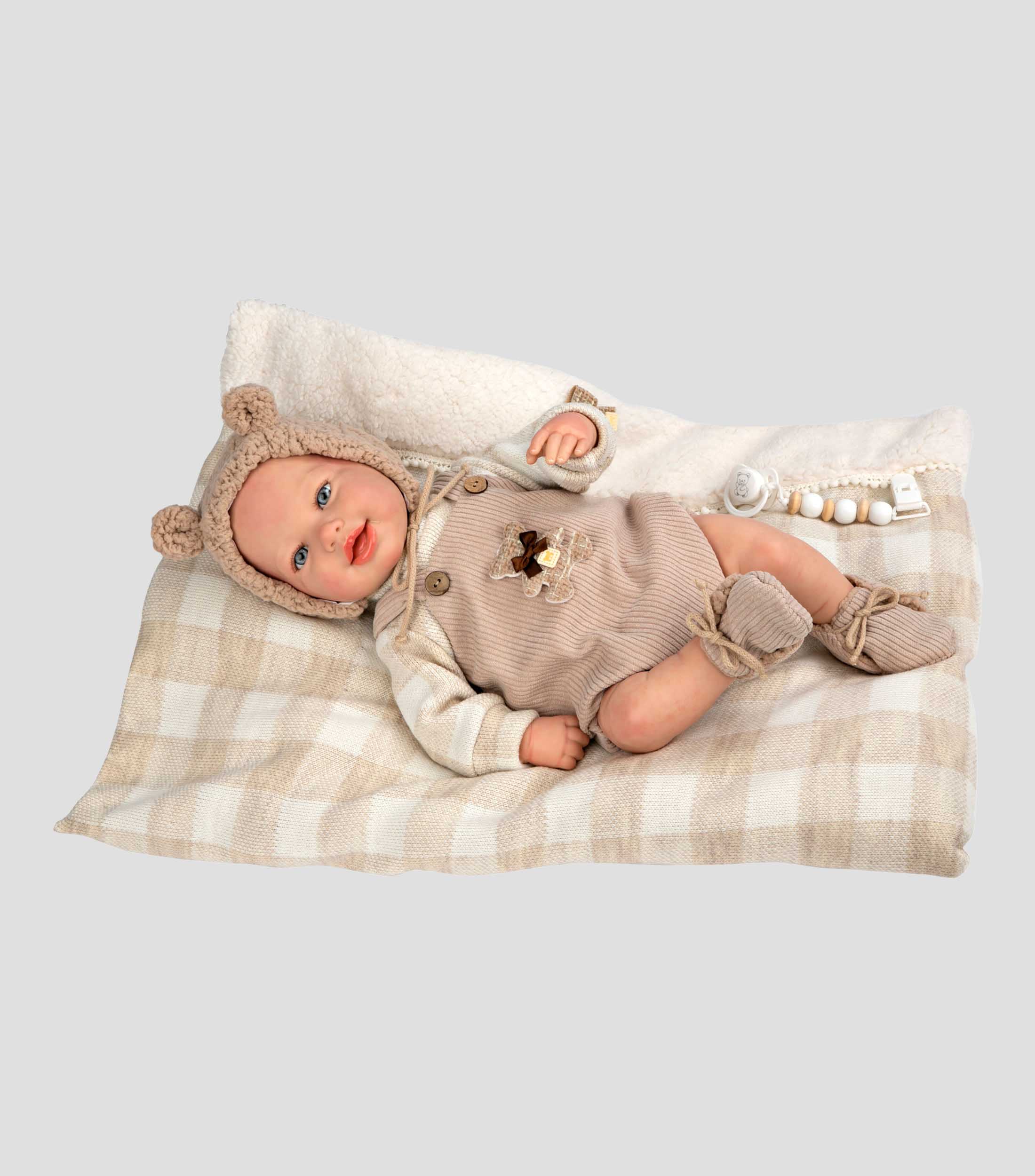 Bebé Realista Reborn 45 cm Rubén con Cojín