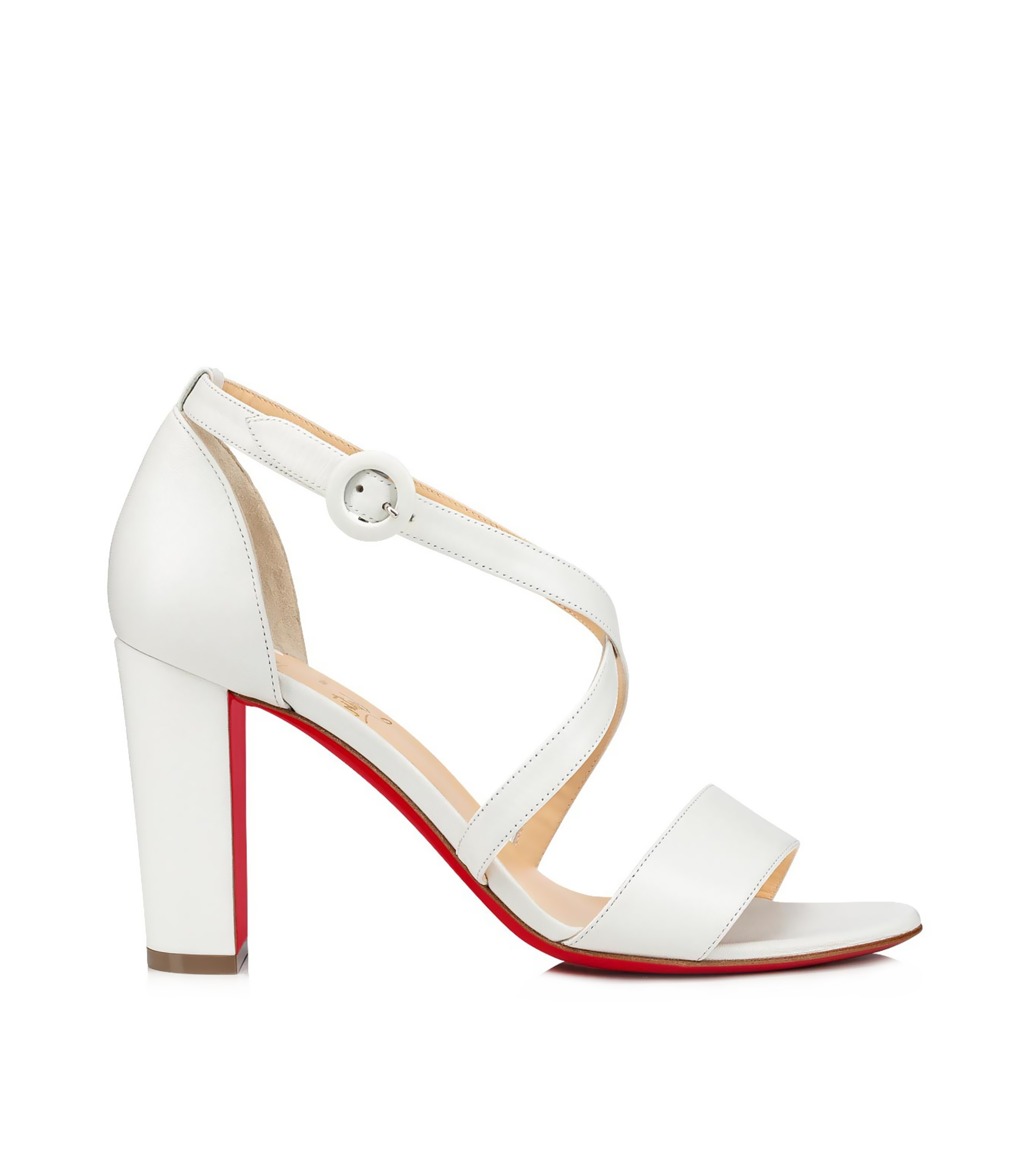 Christian Louboutin Sandalias con tac n alto grueso Mujer El Palacio de Hierro