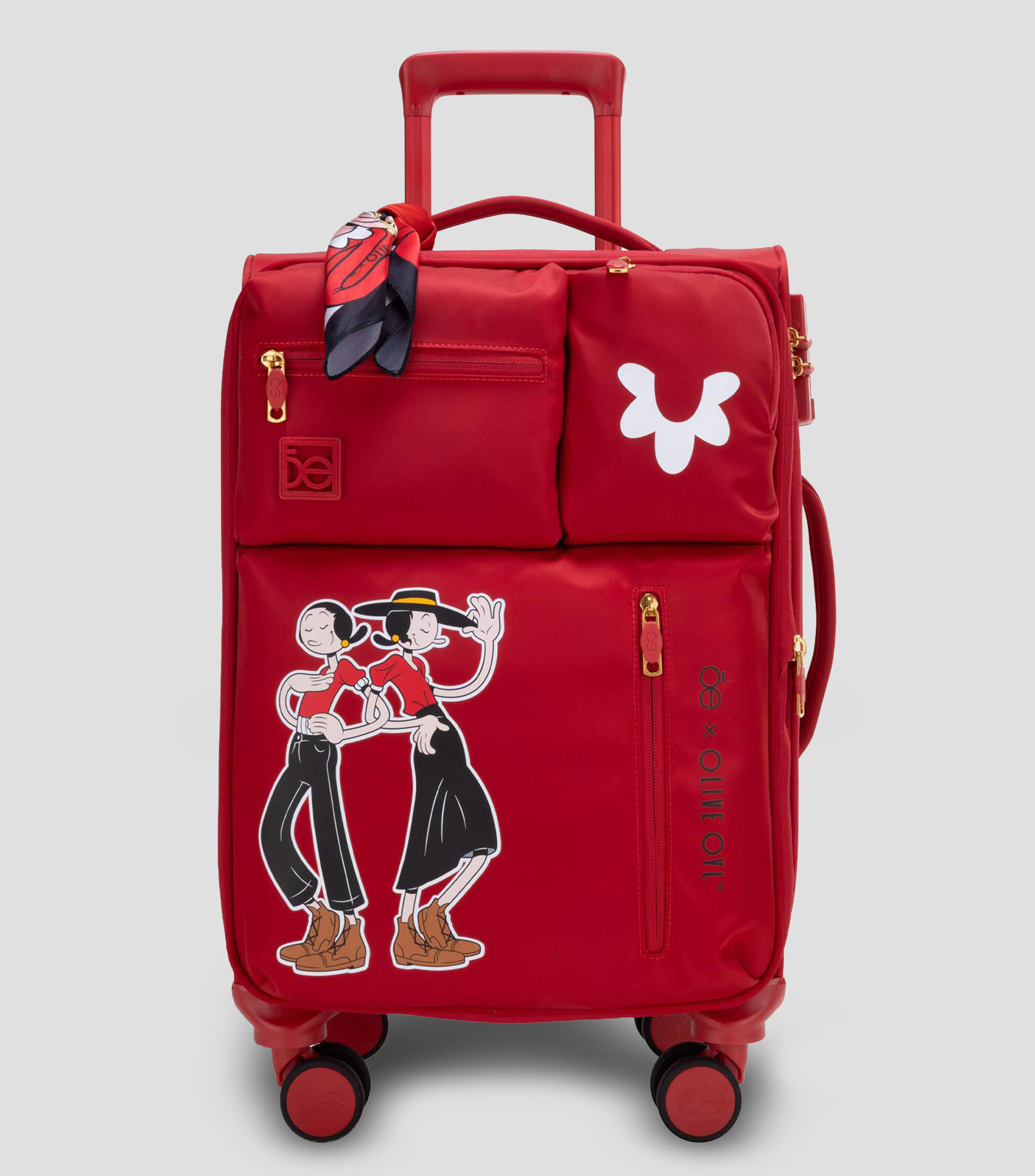 Maleta Suave Olive Roja