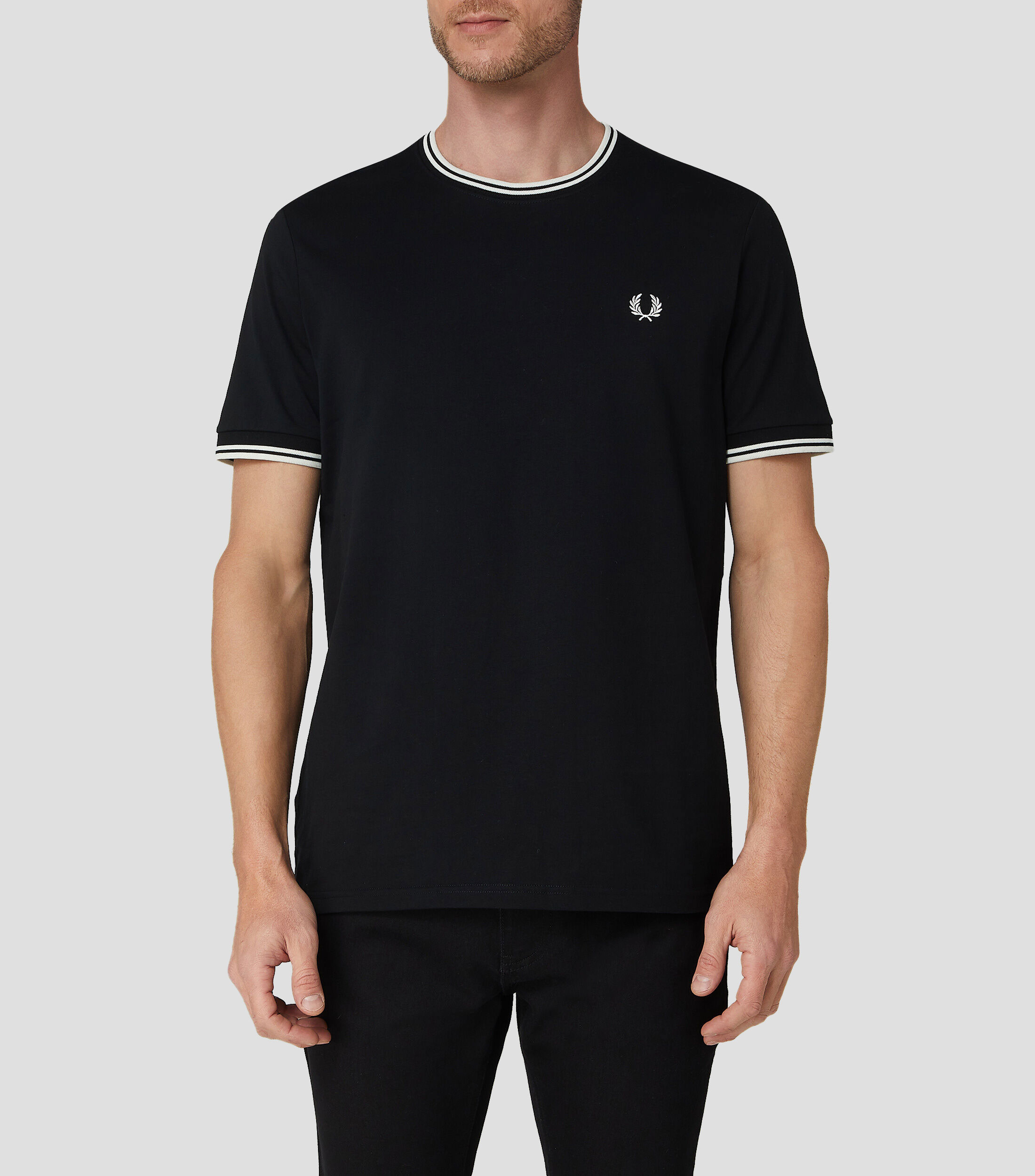 Playera cuello redondo manga corta lisa Hombre