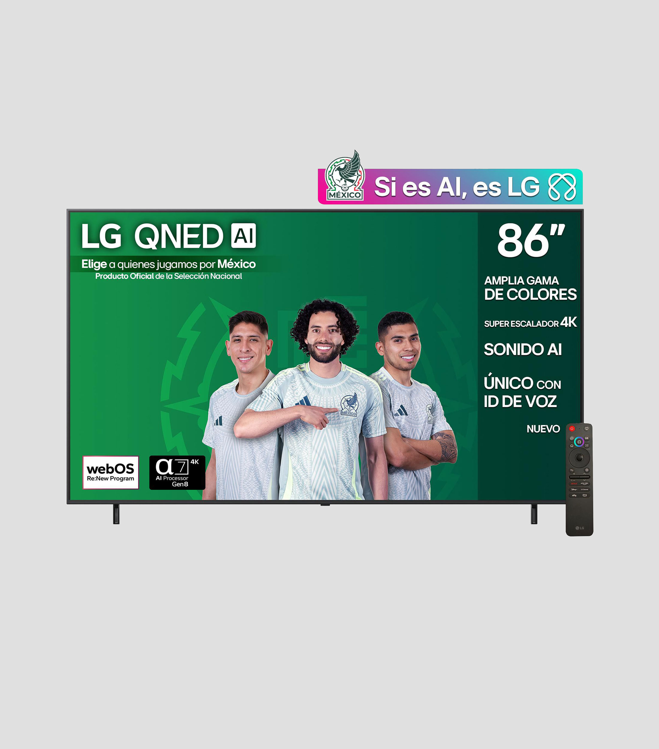 Pantalla 86 pulgadas Plana QNED 4K Smart TV webOS 86QNED73ASA