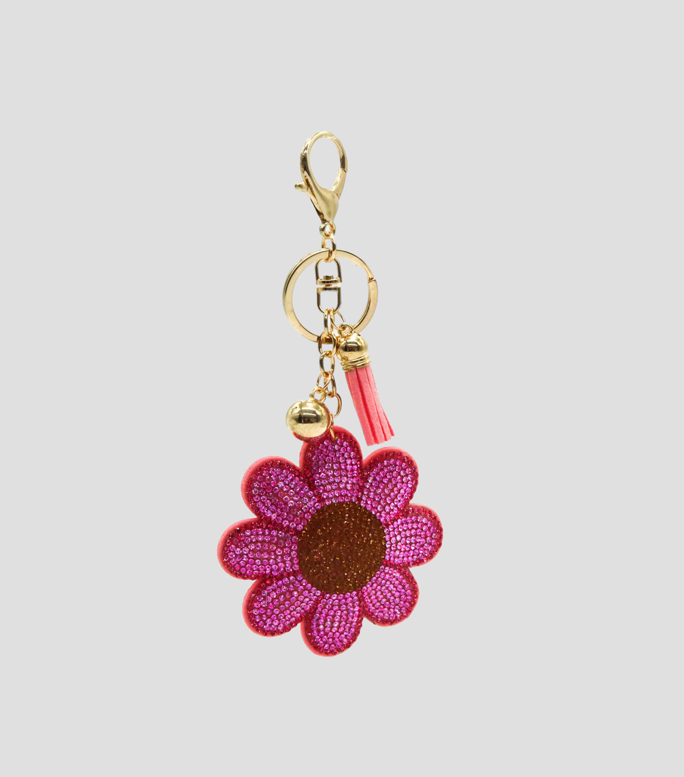 Llavero Flor con cristales Mujer