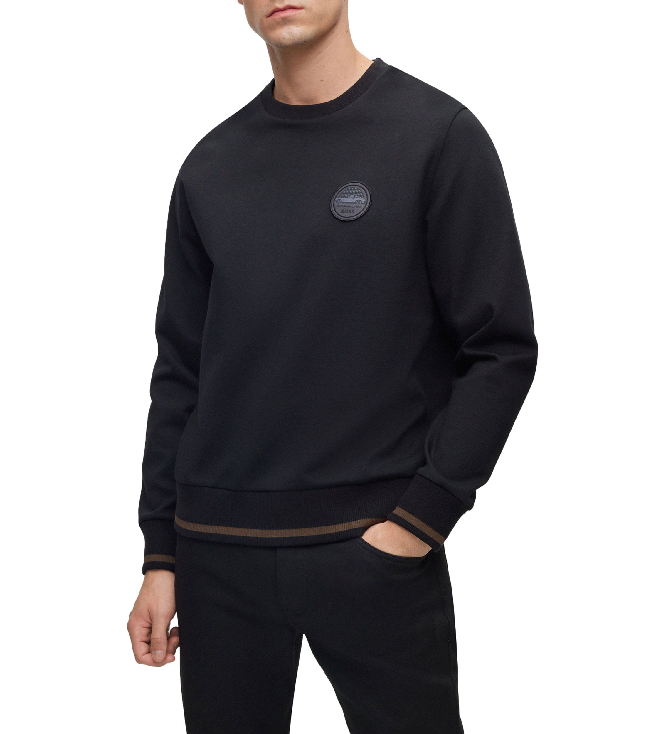 Boss: Sudadera Porsche x Boss corte relajado con parche de la