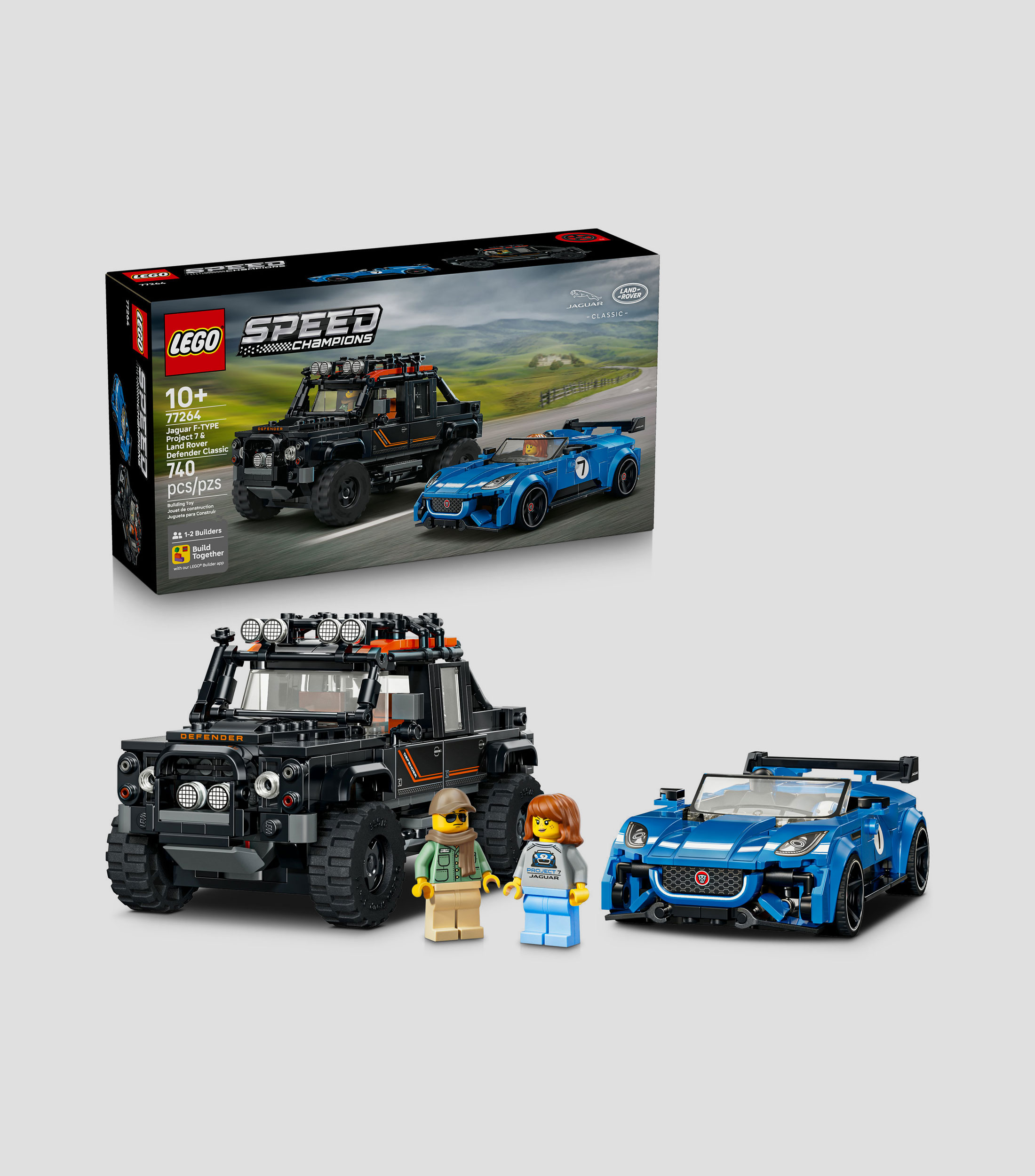 Lego Speed Champions Jaguar Project 7 y Land Rover Defender 77264