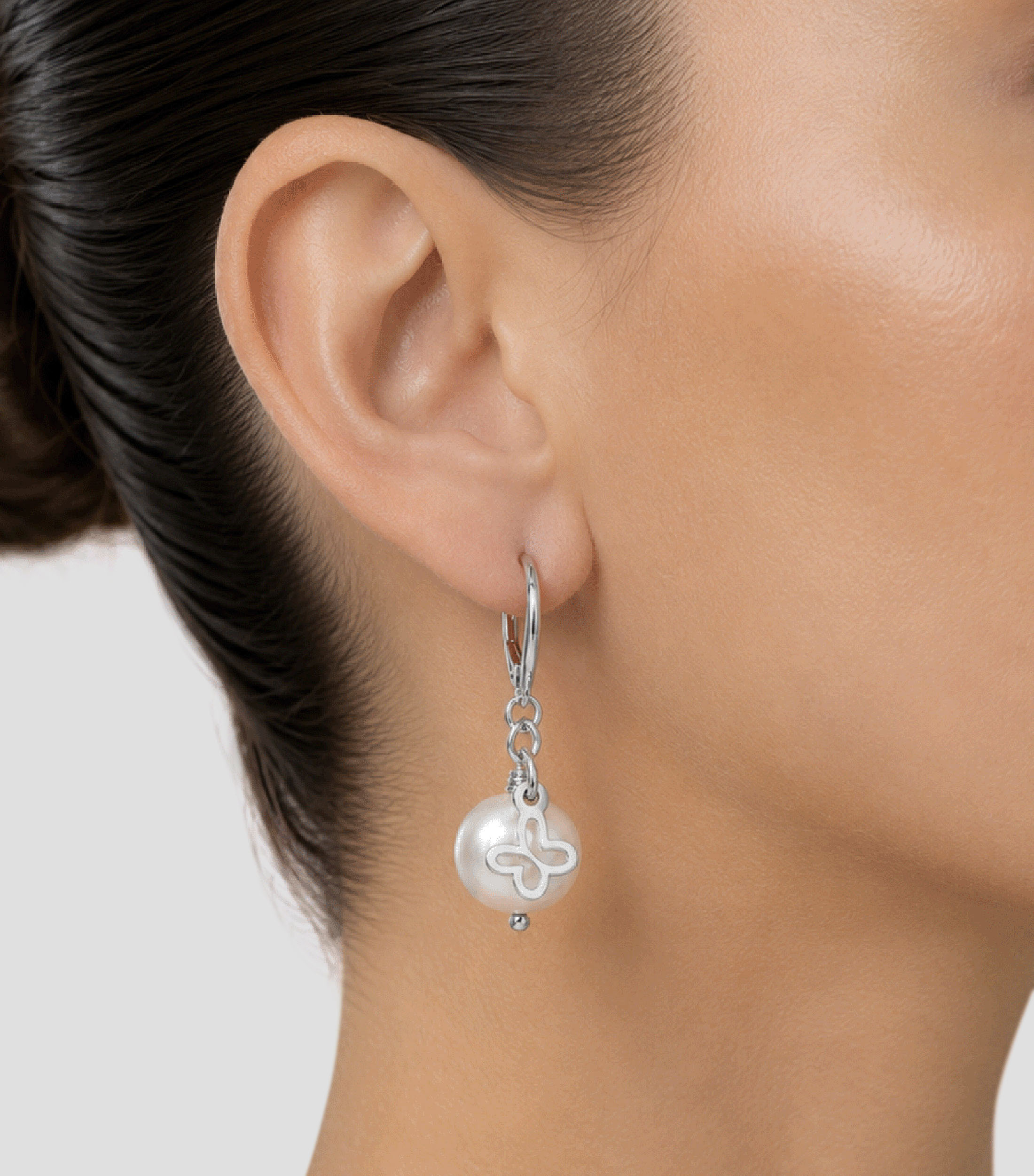 Aretes en Plata .925 Mariposa Mujer