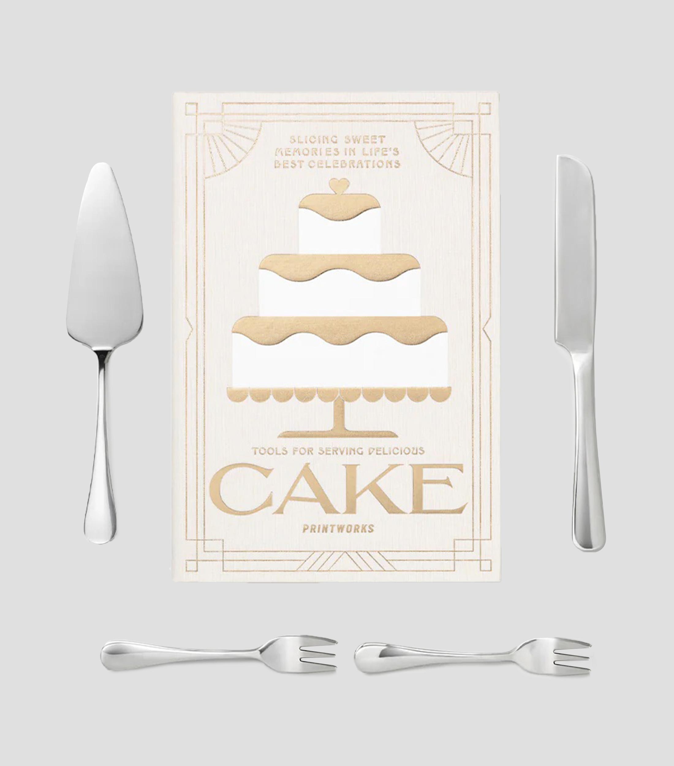 Set para pastel Essentials plateado