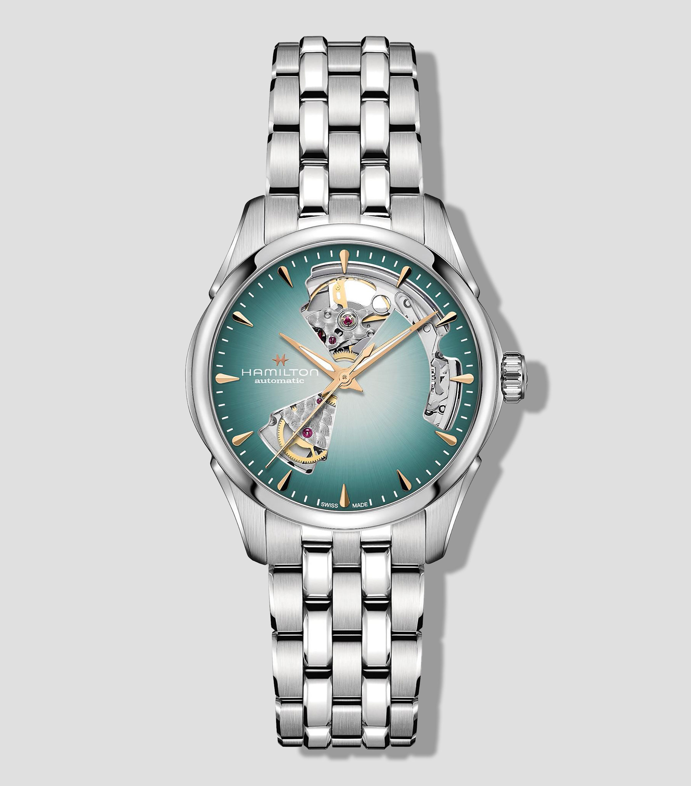 Reloj para Mujer Jazzmaster Open Heart Casual Plateado