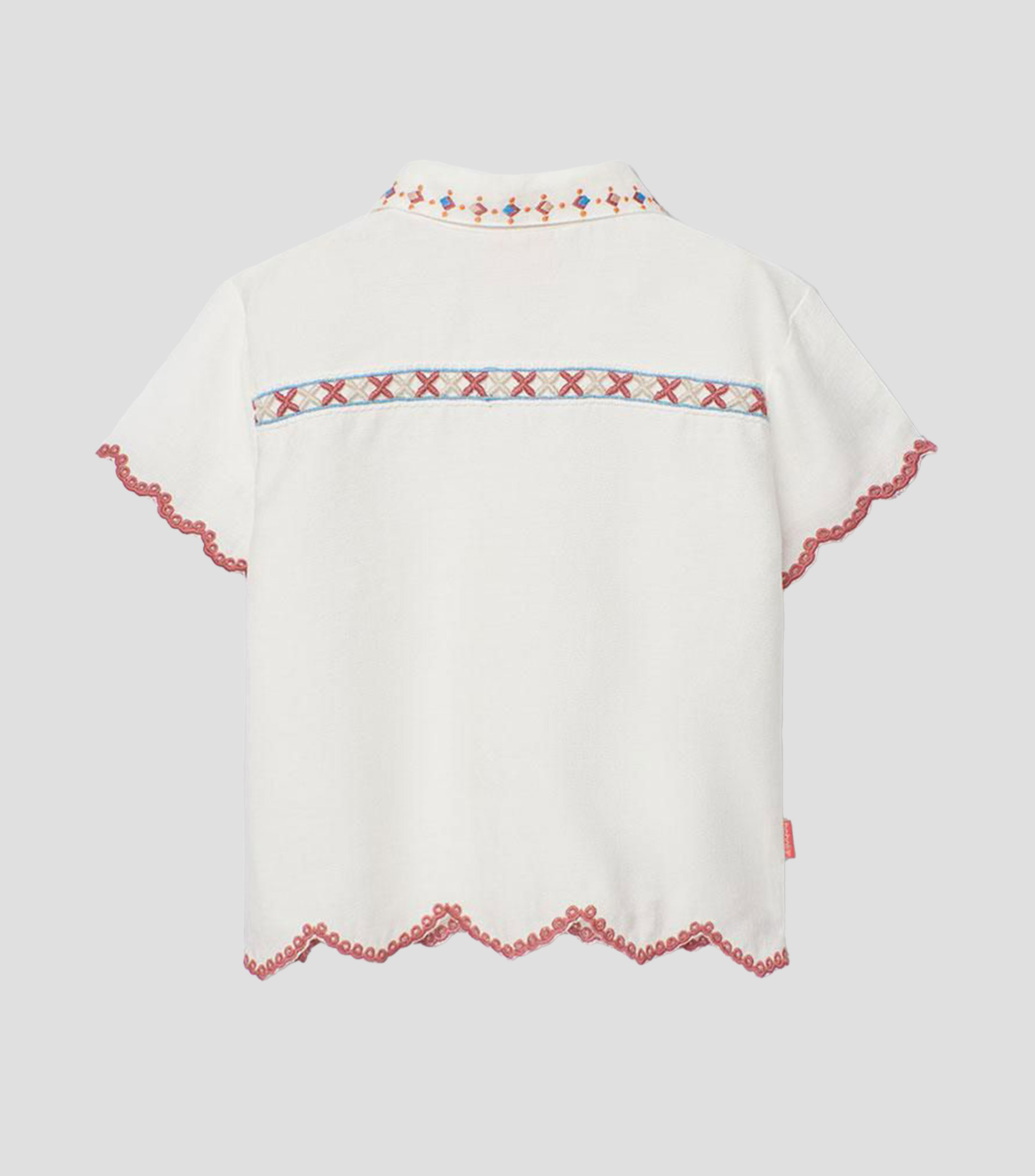 Camisa liso manga corta Niña