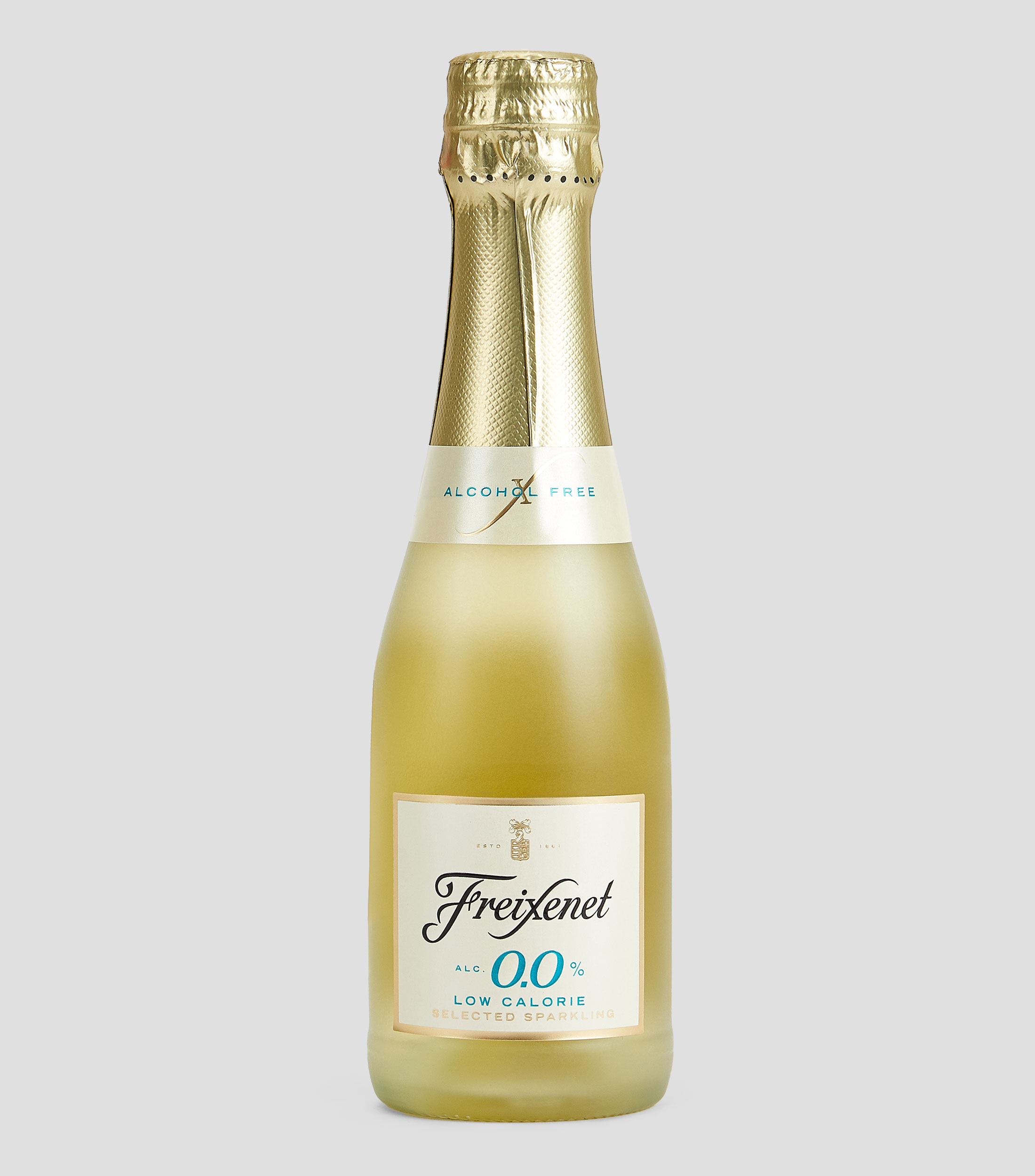 Vino espumoso blanco Airén sin alcohol, 200 ml