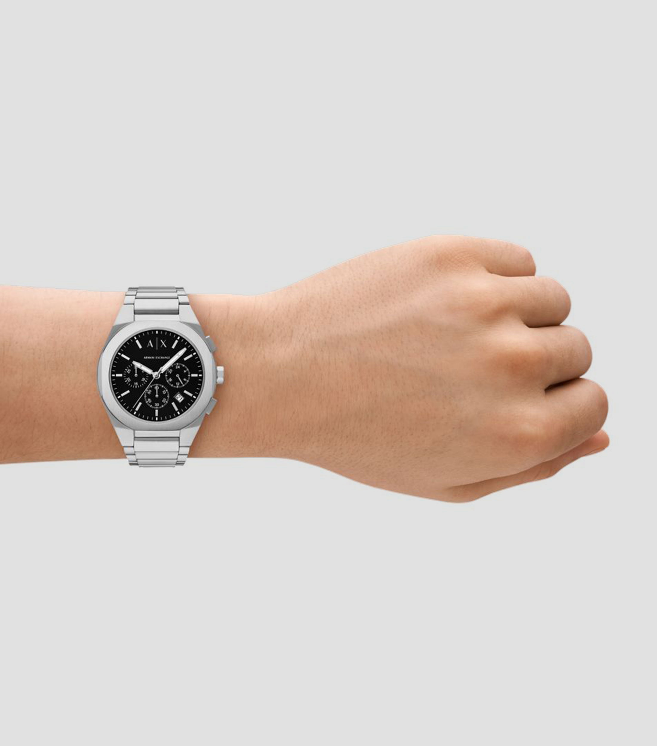 Reloj para Hombre Street Negro, Plateado