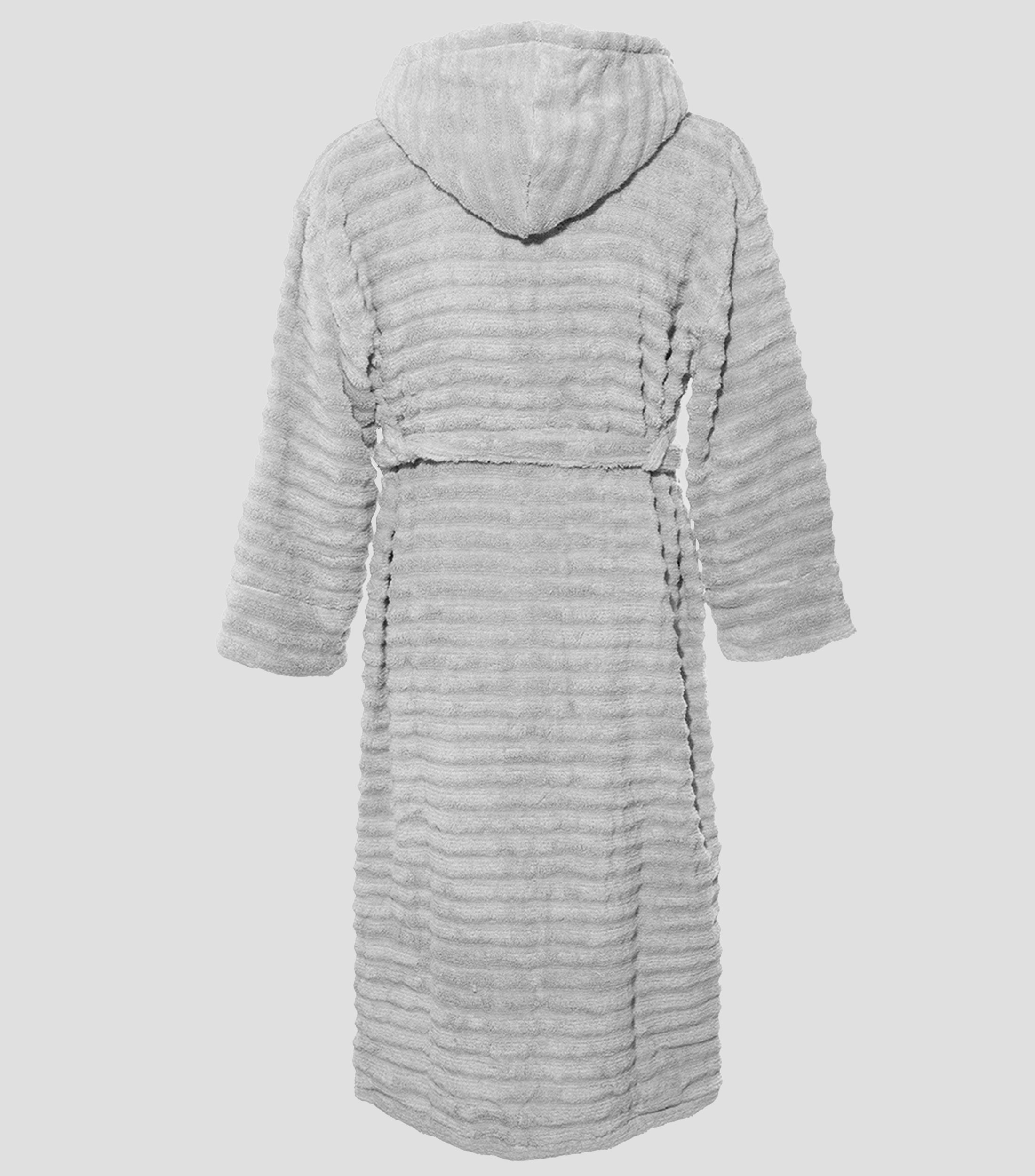 Bata de Baño Mediana Gris Perla Unisex