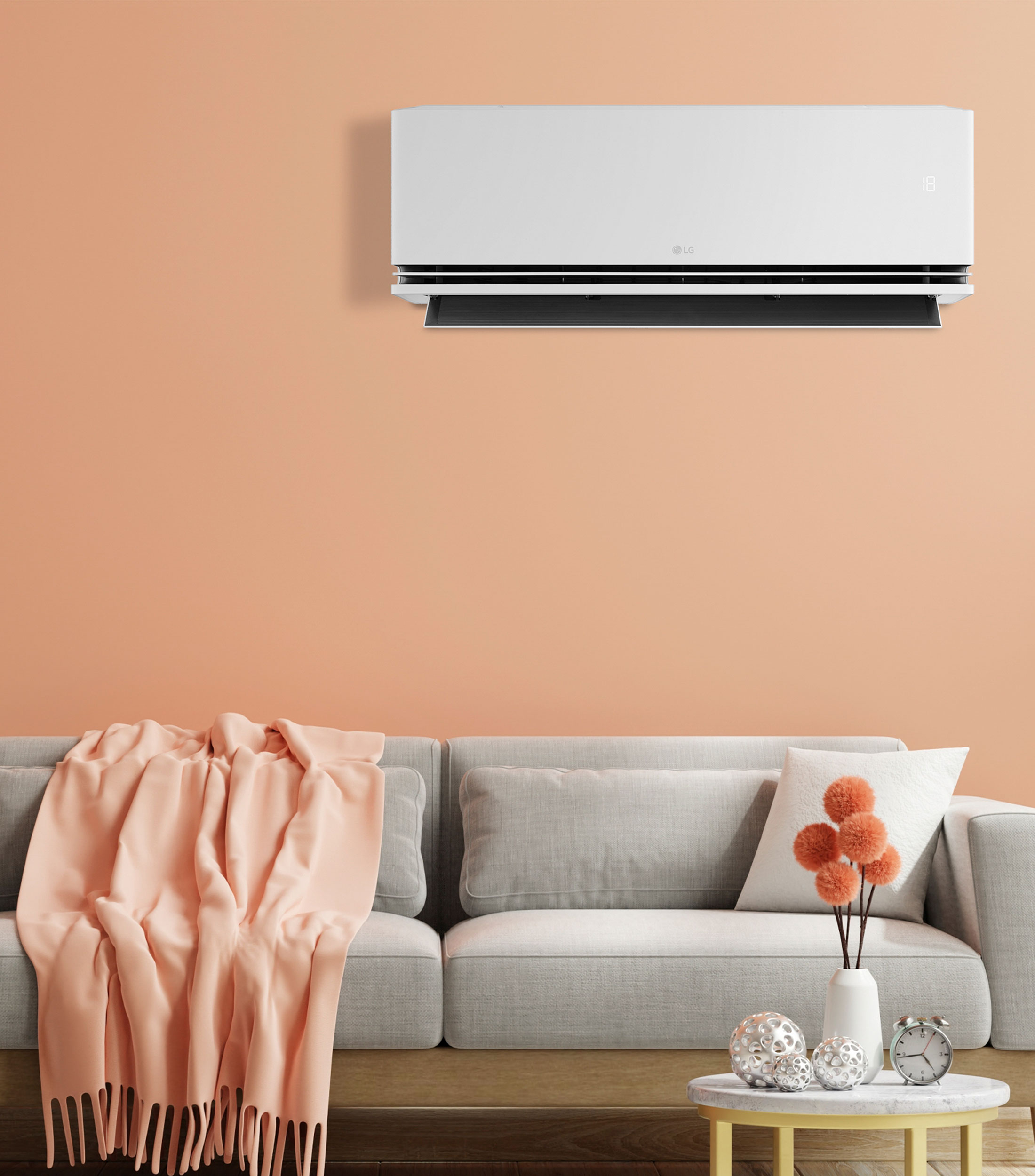 Aire Acondicionado Minisplit LG Dual Inverter AI Air 1.5 Toneladas Sólo Frío 220V VA182C5