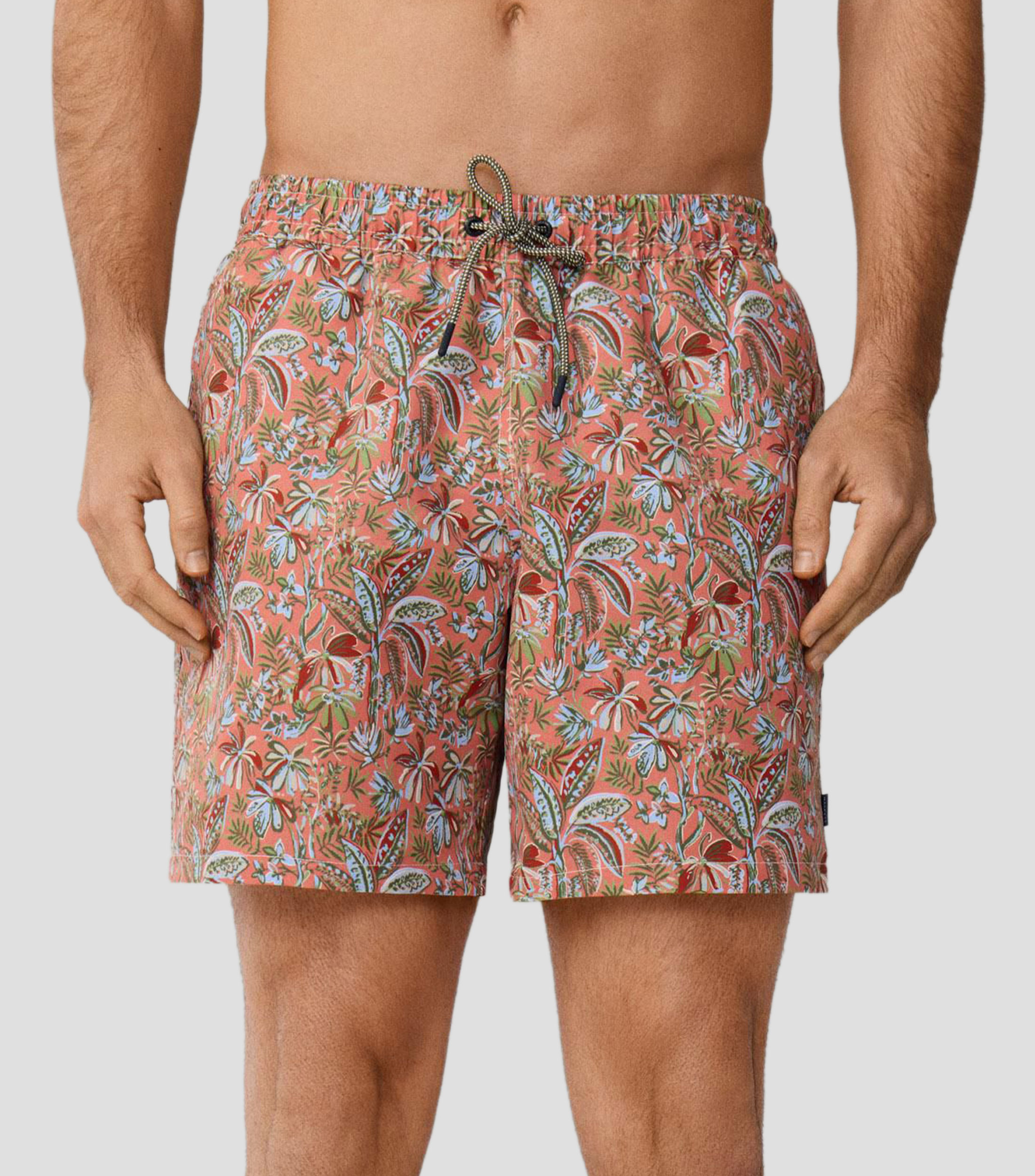 Traje de baño corto estampado Hombre