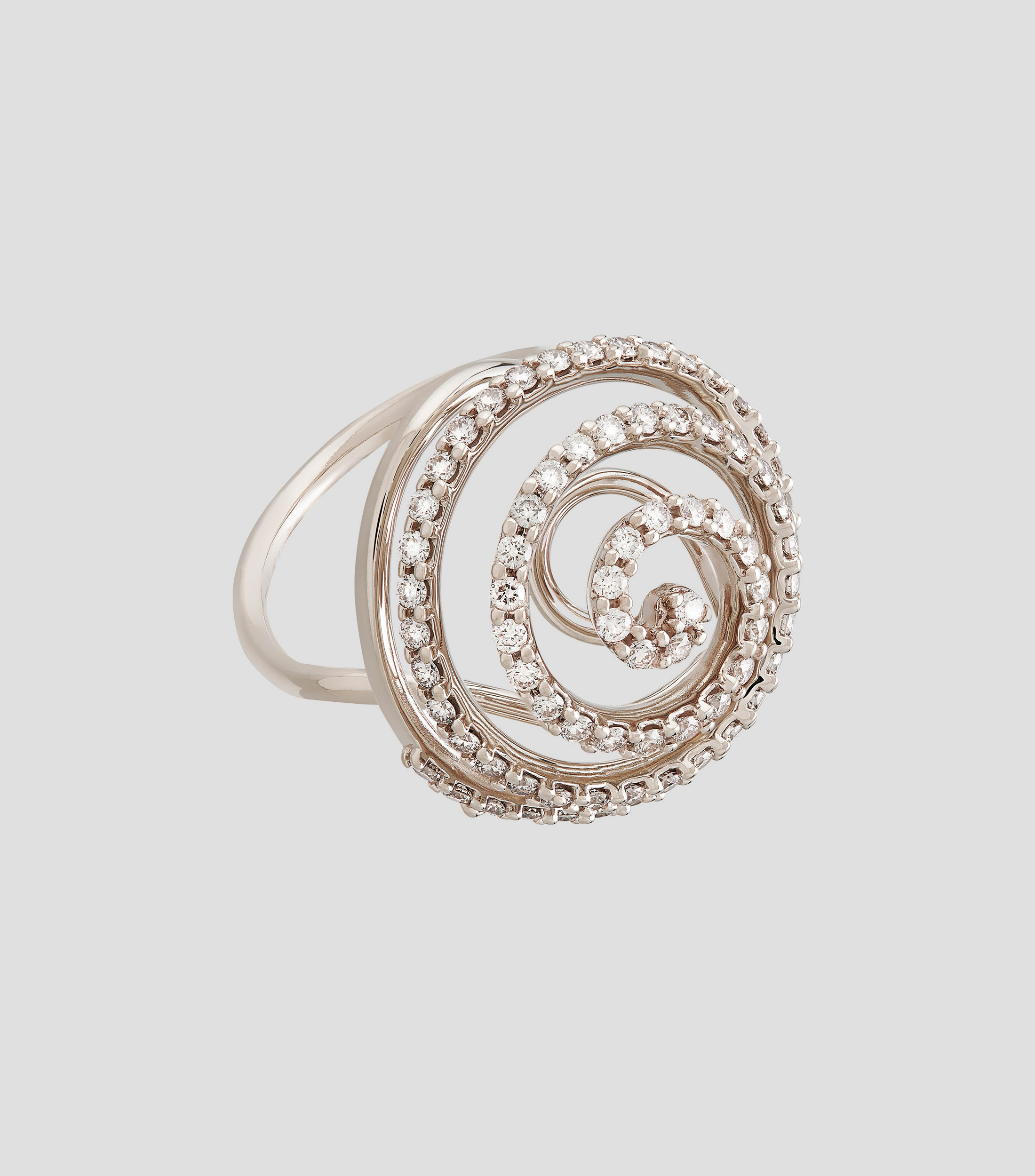 Anillo en oro noble de 18 kilates con diamantes Infinito Singular Mujer