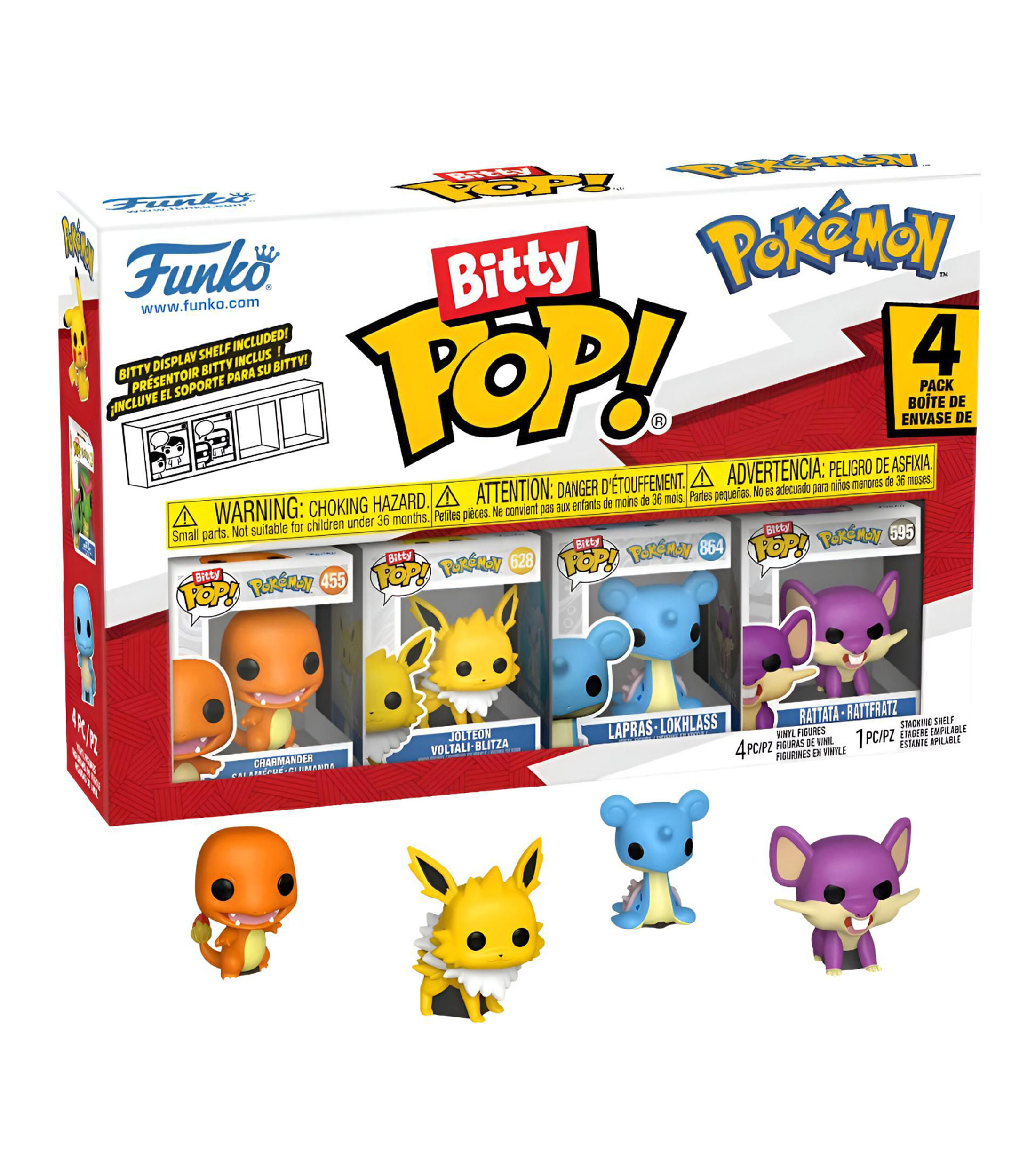 Funko Bitty Pop Sorpresa, Charmander, Pokémon 4 pack