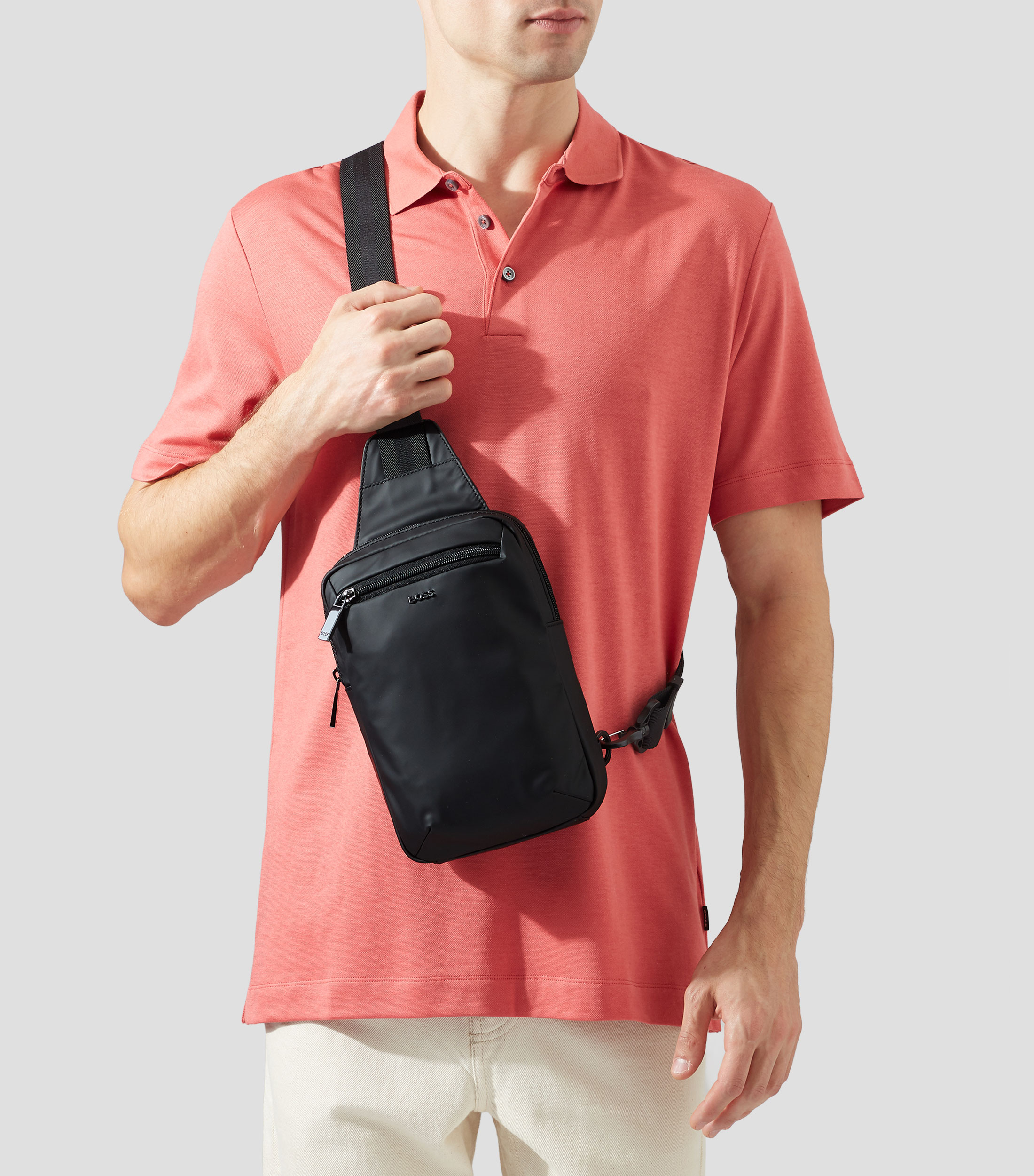 Bolso crossbody Jace Liso Hombre
