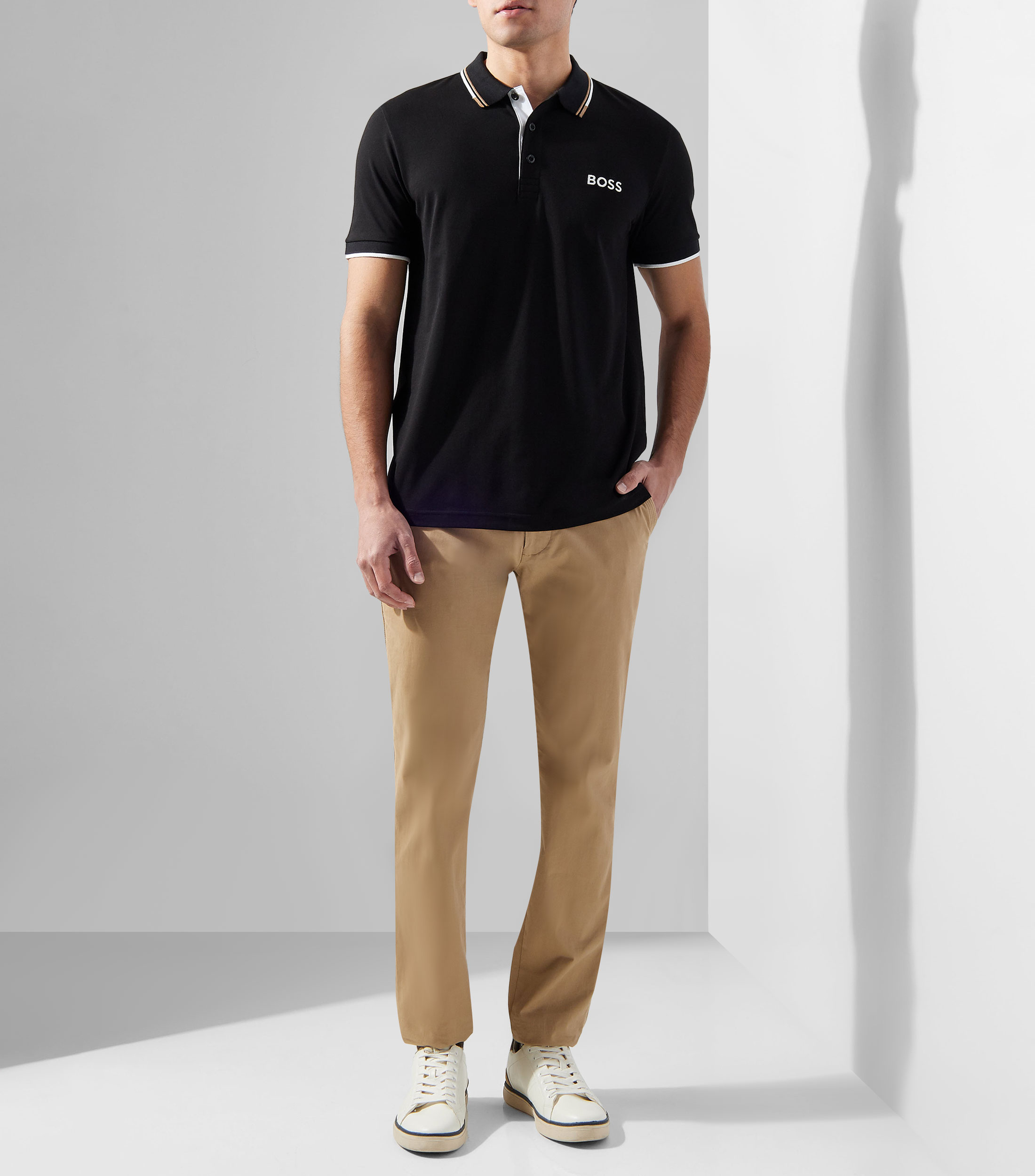 Playera tipo polo de manga corta Hombre