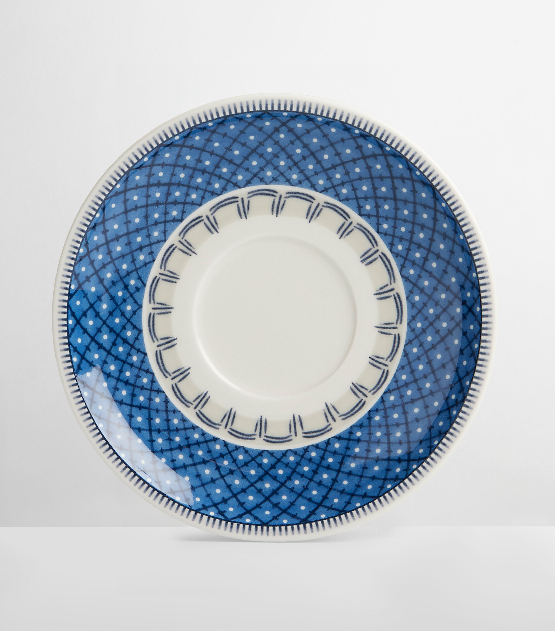 Plato para taza de café Casale Blu con rombos