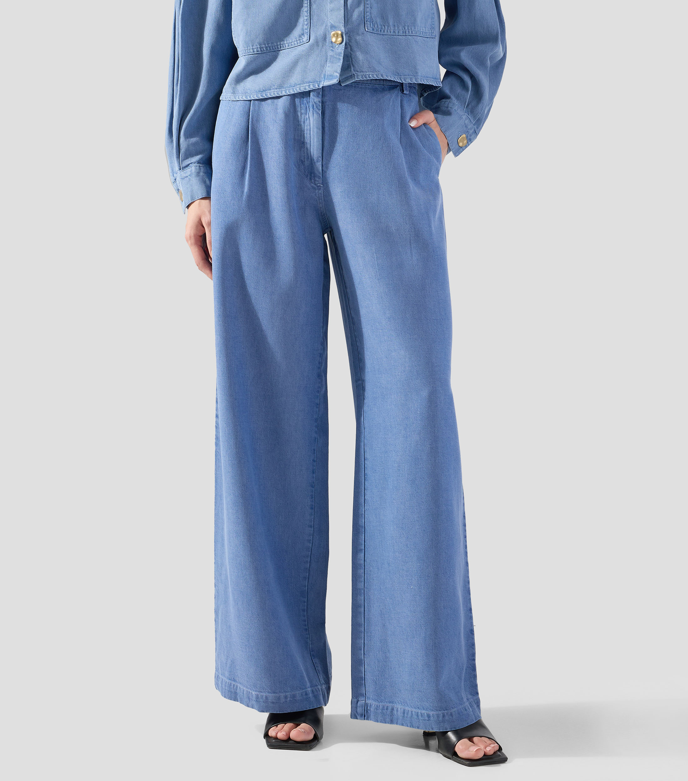Jeans amplio Mujer
