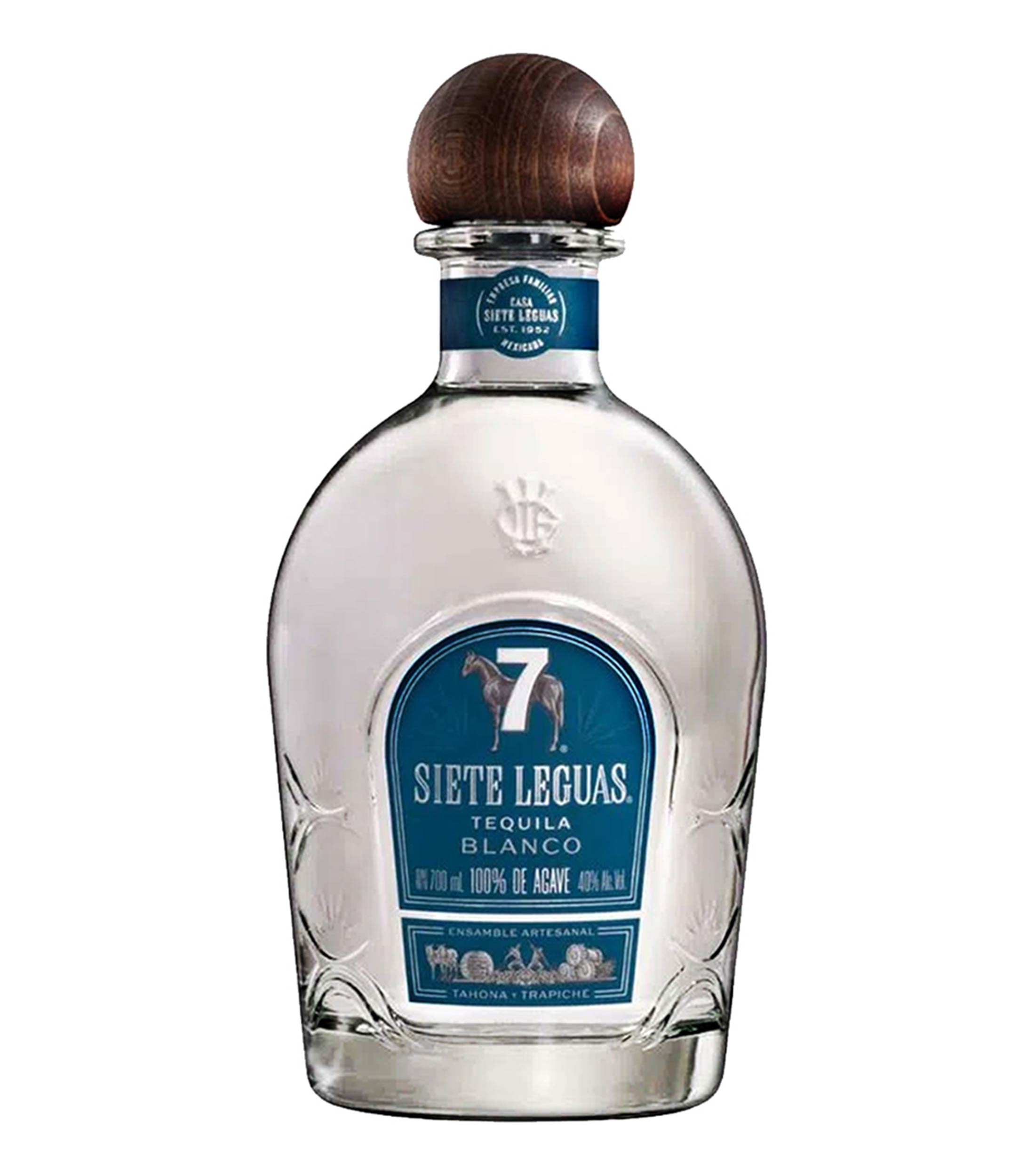 Tequila blanco 7 Leguas, 700 ml