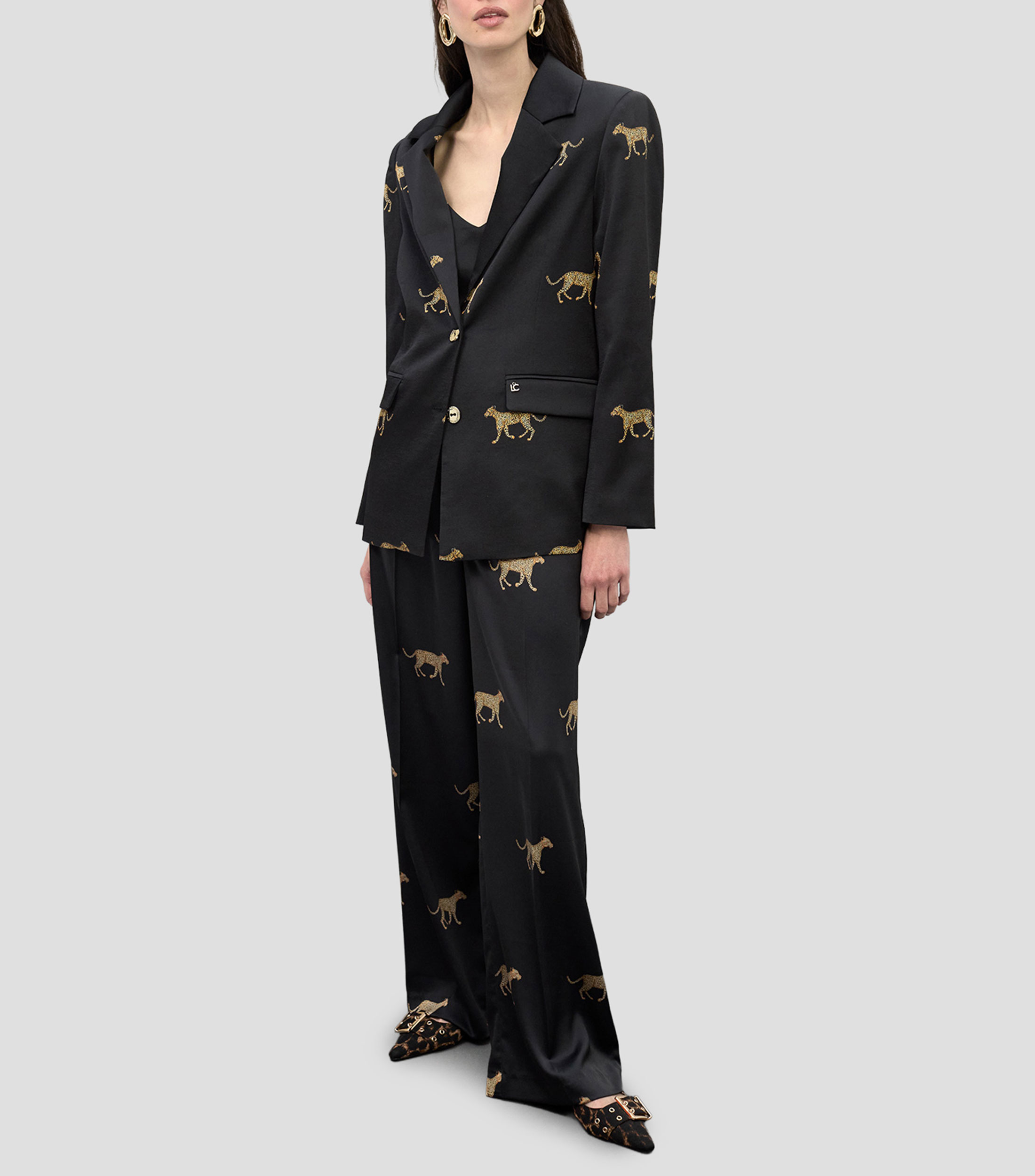 Blusa con estampado sin mangas Mujer