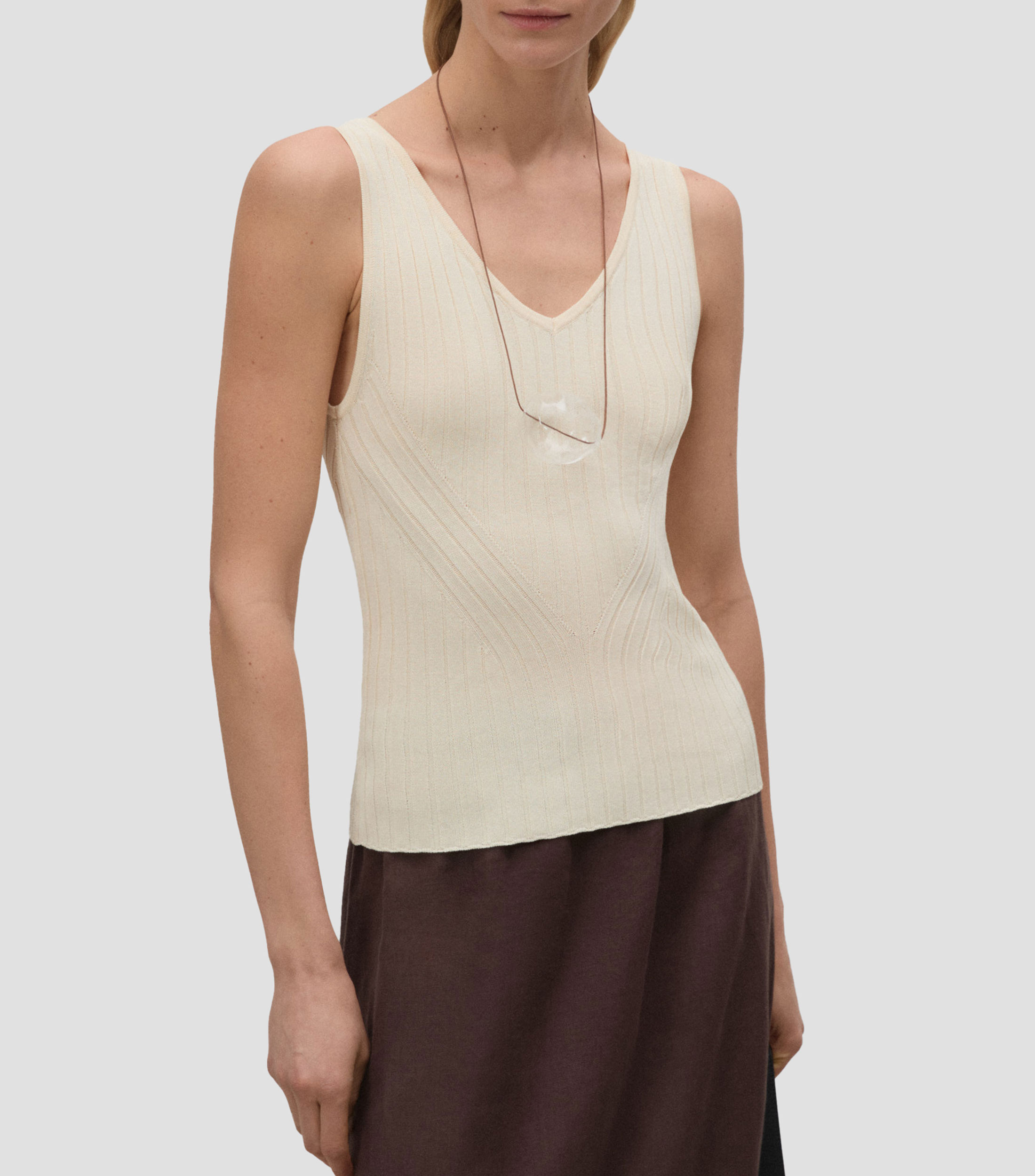 Blusa sin mangas Mujer
