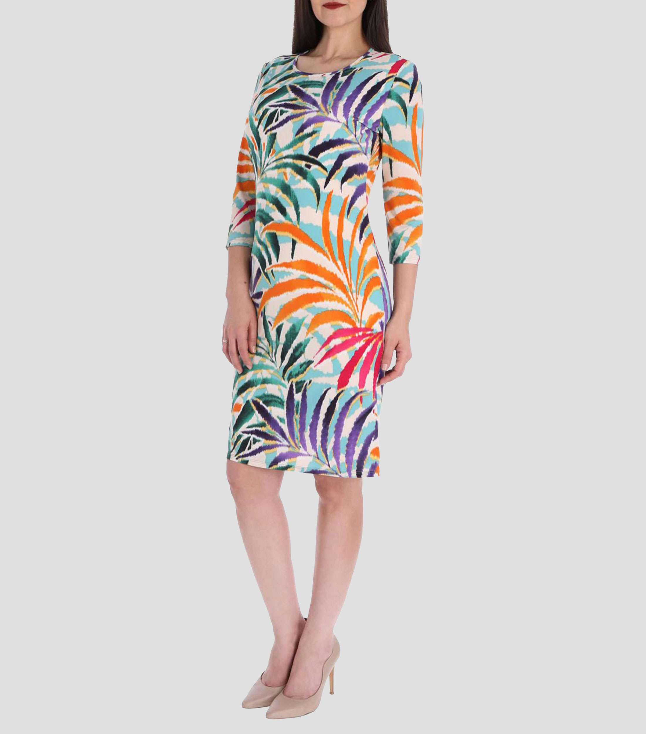 Vestido corto estampado Mujer
