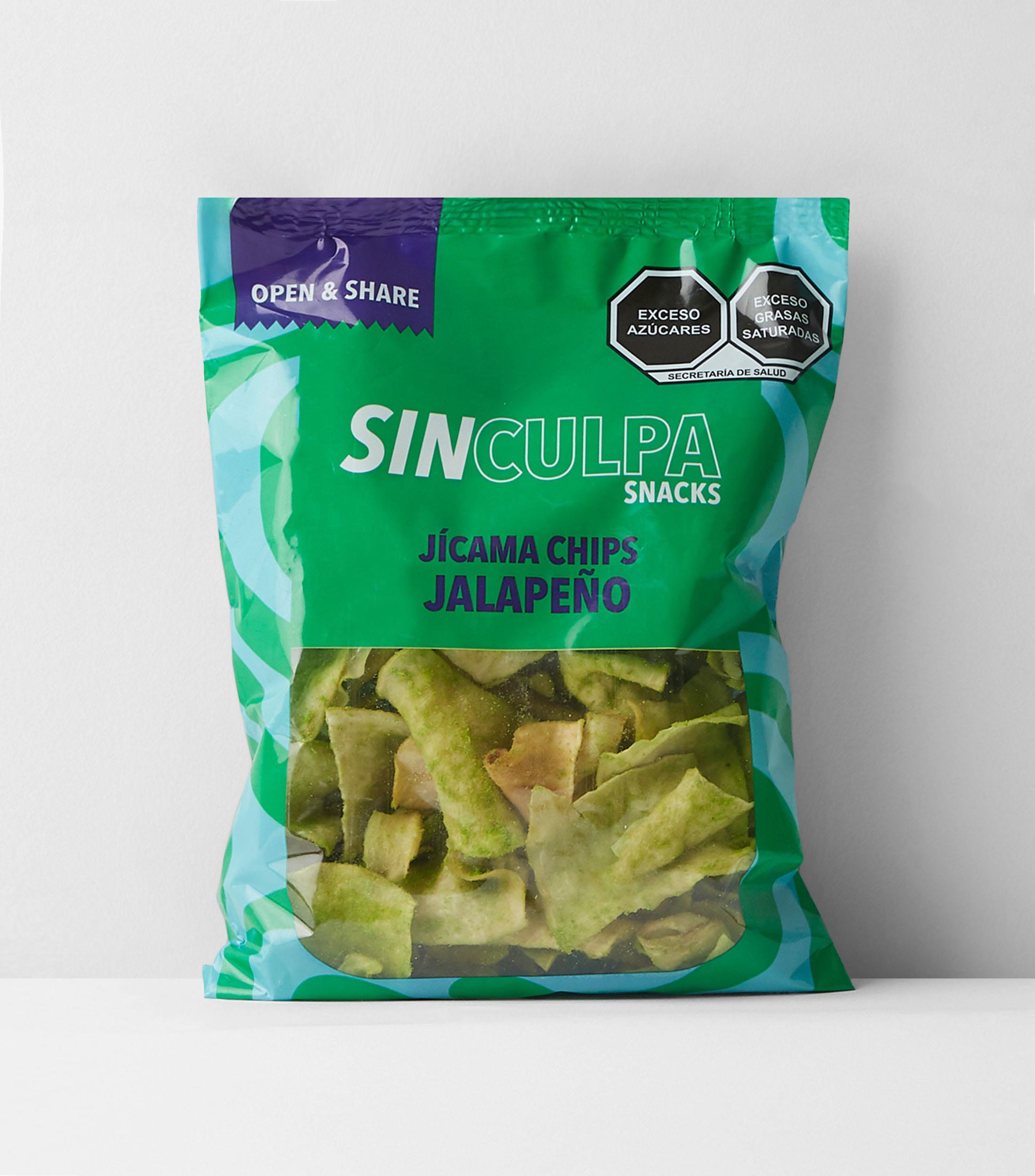 Jícama Chips Jalapeño, 120 gr