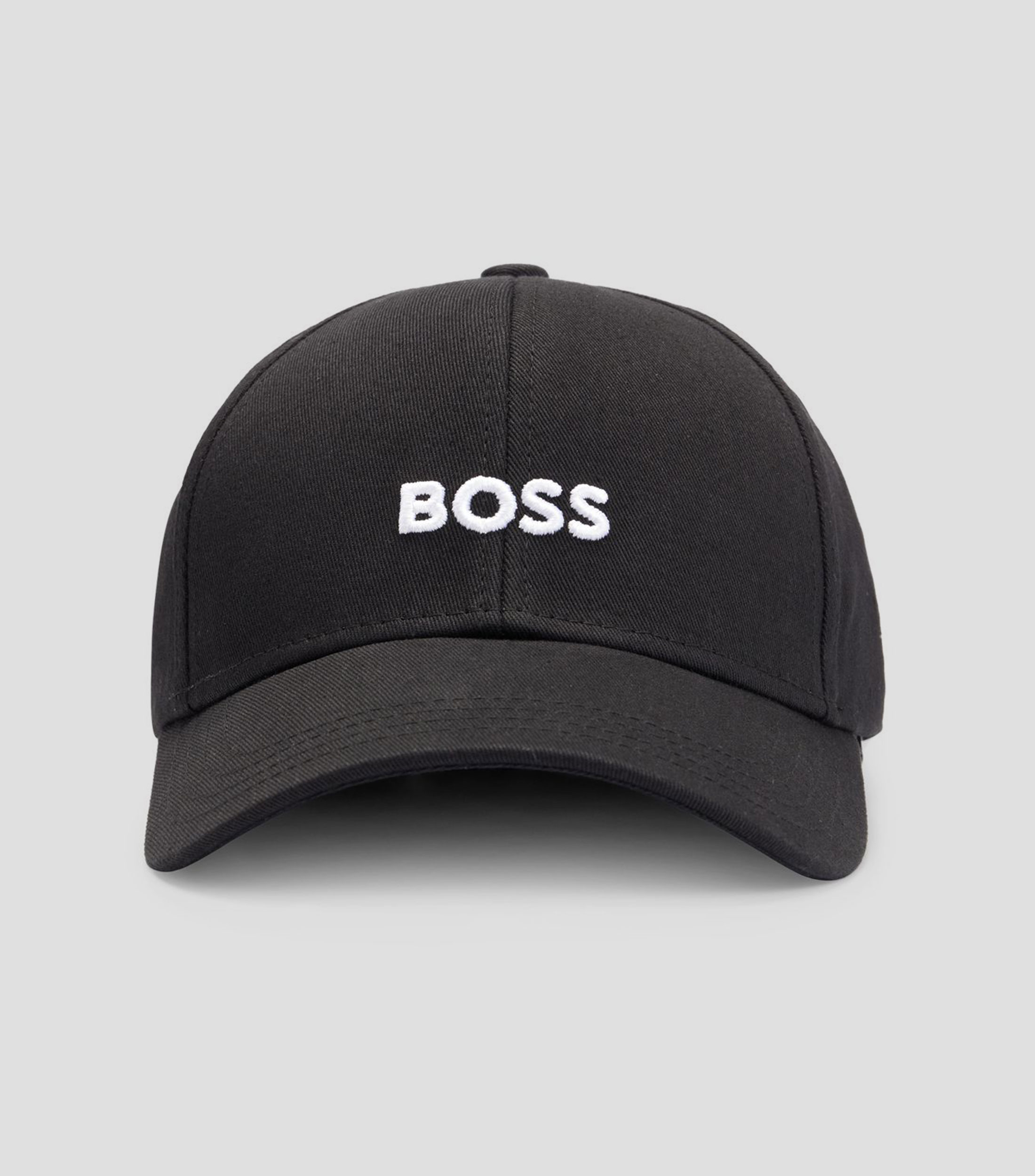 Gorra de sarga de algodón con logo bordado Hombre