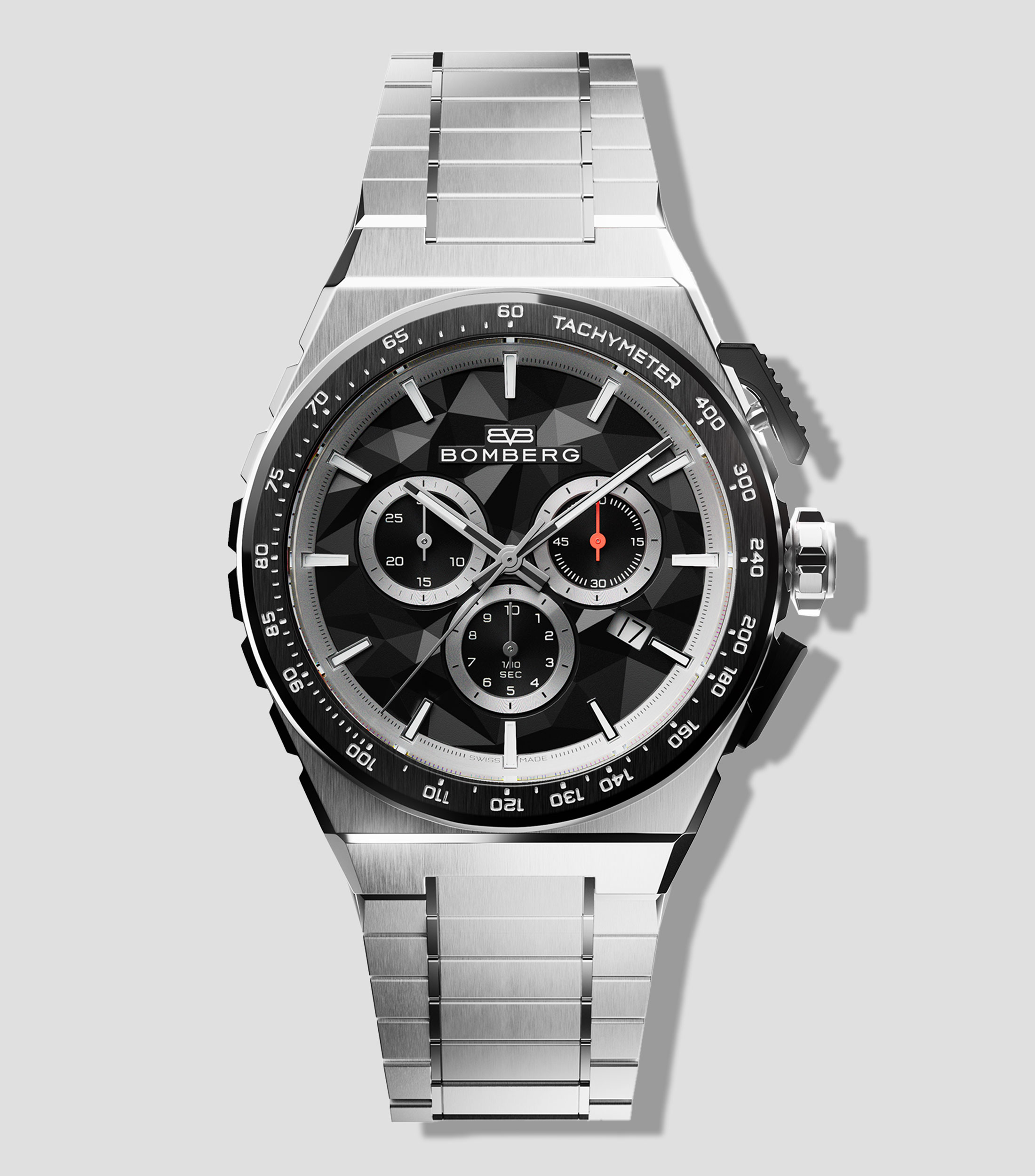 Reloj para Hombre Pulse Casual Plateado, Negro